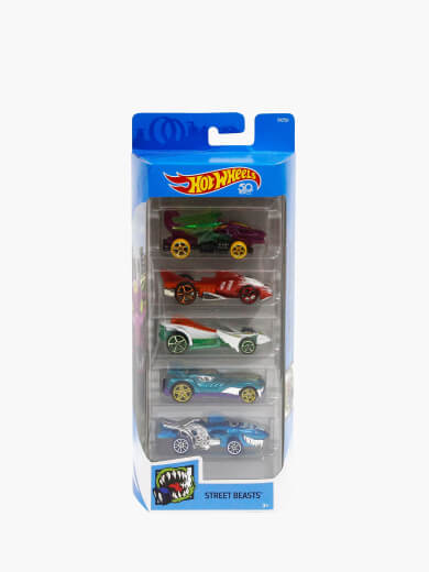HOT WHEELS 5 CAR GIFT PACK Boys GIfts 5 Year Old
