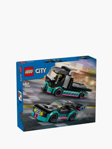 LEGO® CITY RACE CAR & CAR CARRIER TRUCK Boys GIfts 5 Year Old
