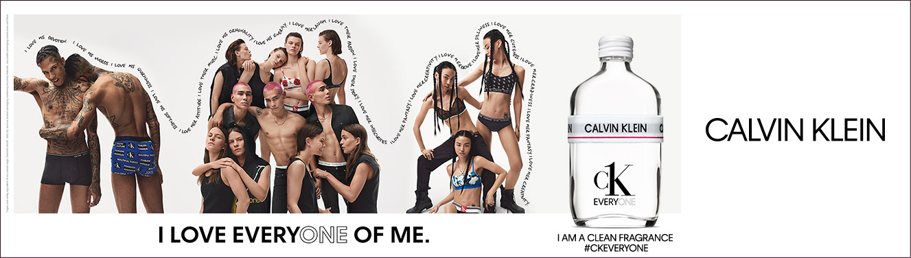 Calvin Klein. I love everyone of me. I am a clean fragrance #ckeveryone
