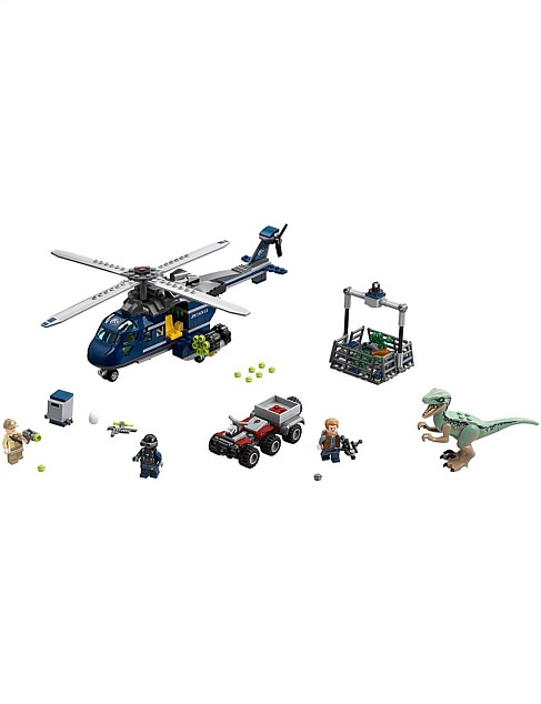 Lego Jurassic World Blue's Helicopter Pursuit 75928 David Jones