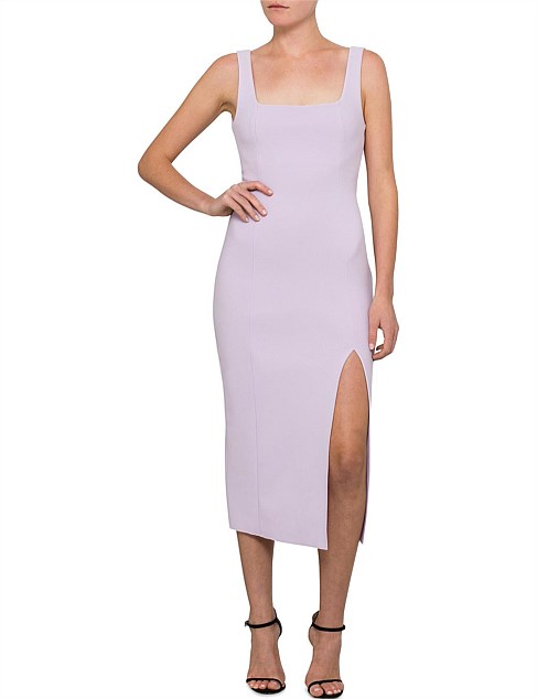 bec and bridge hibiscus dress lilac