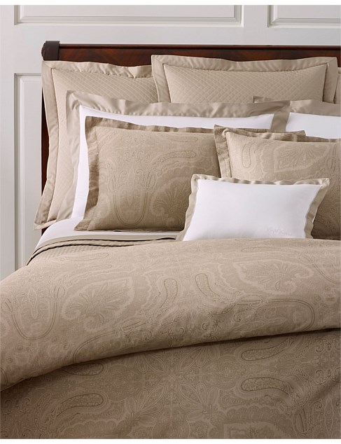Ralph Lauren Home Doncaster Cape Tan Queen Bed Duvet Cover David