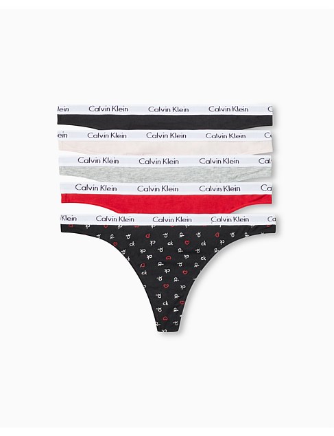 Calvin Klein Carousel Thong Pack Briefs David Jones