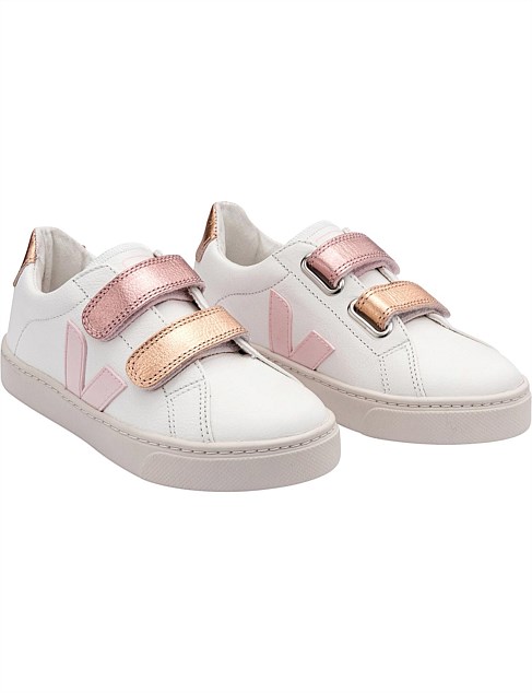 Veja SMALL-ESPLAR-MID Roze - Gratis levering | Spartoo.be ! - Schoenen Hoge  sneakers Kind € 76,00