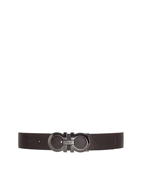 Ferragamo Reversible and Adjustable Gancini Belt David Jones