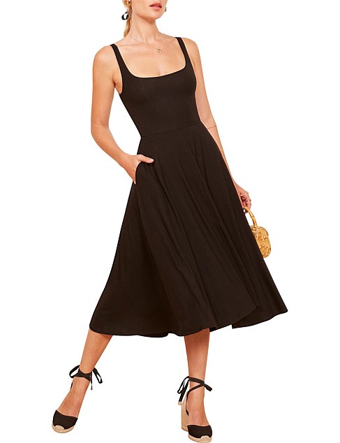 Reformation Rou Dress Midi Dress Reformation NEW $98 Reformation
