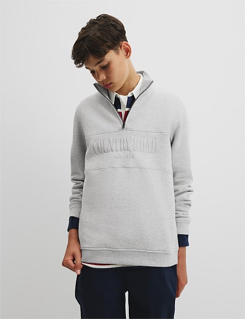 Navy Country Road Half Zip Heritage Sweat Country Road Mens