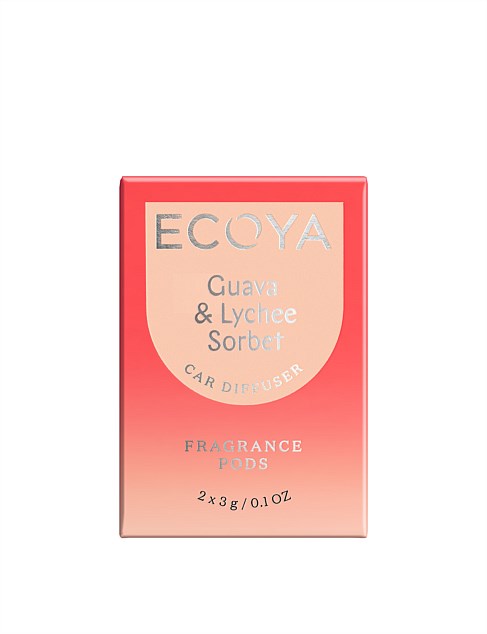 Ecoya Guava Lychee Sorbet Car Diffuser Refill 11g David Jones