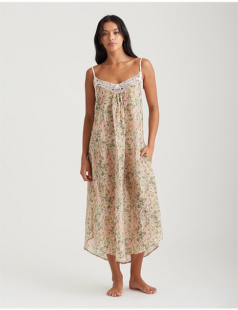 Papinelle Adeline Lace Front Maxi Nightie David Jones