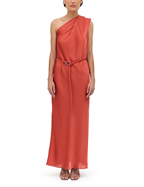 Bianca Spender Coral Chiffon Ibiza Gown David Jones