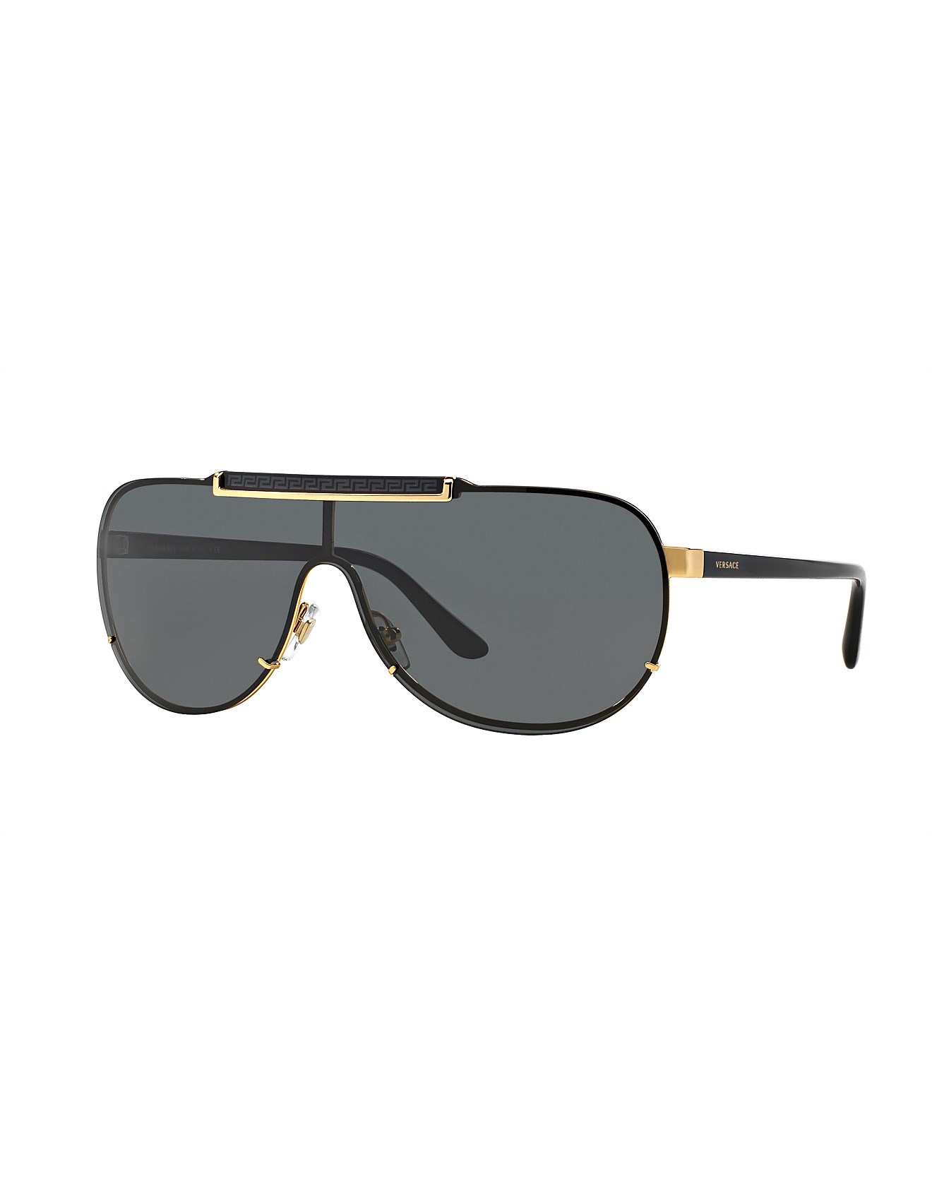 Versace Gold Pilot Metal Sunglasses David Jones