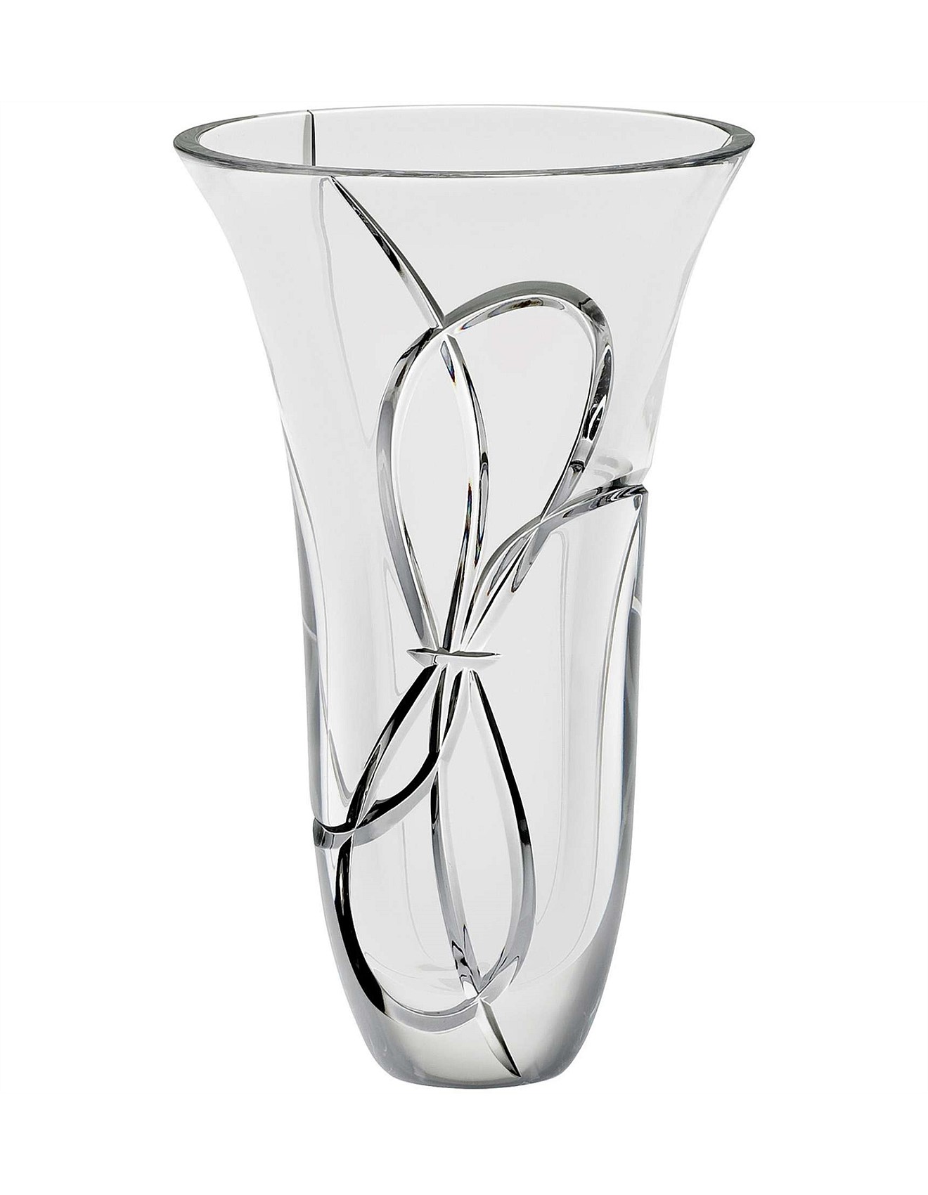 Wedgwood Vera Wang Love Knots Crystal Vase | David Jones