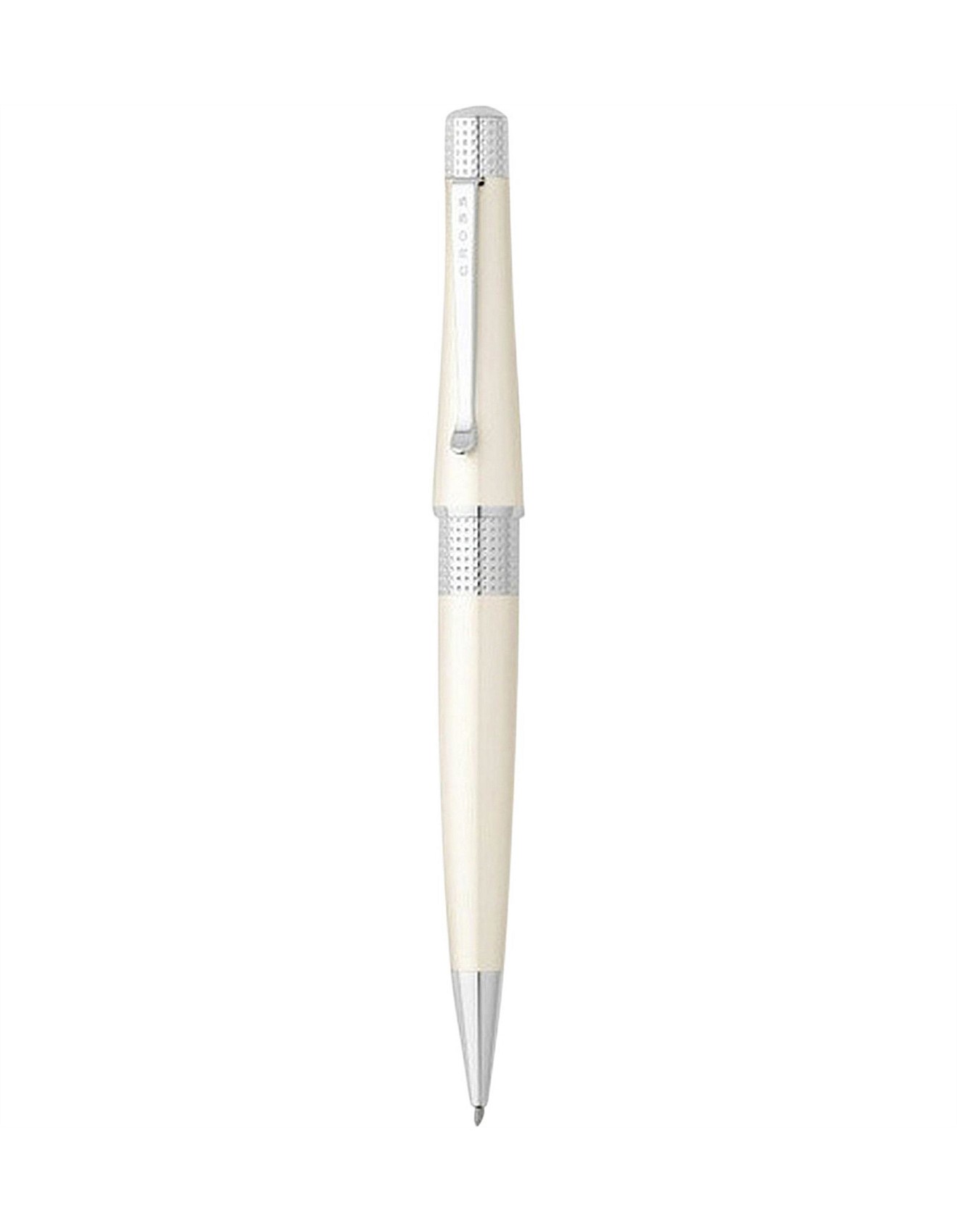 Cross Beverly Pearlescent White Ballpoint Pen David Jones