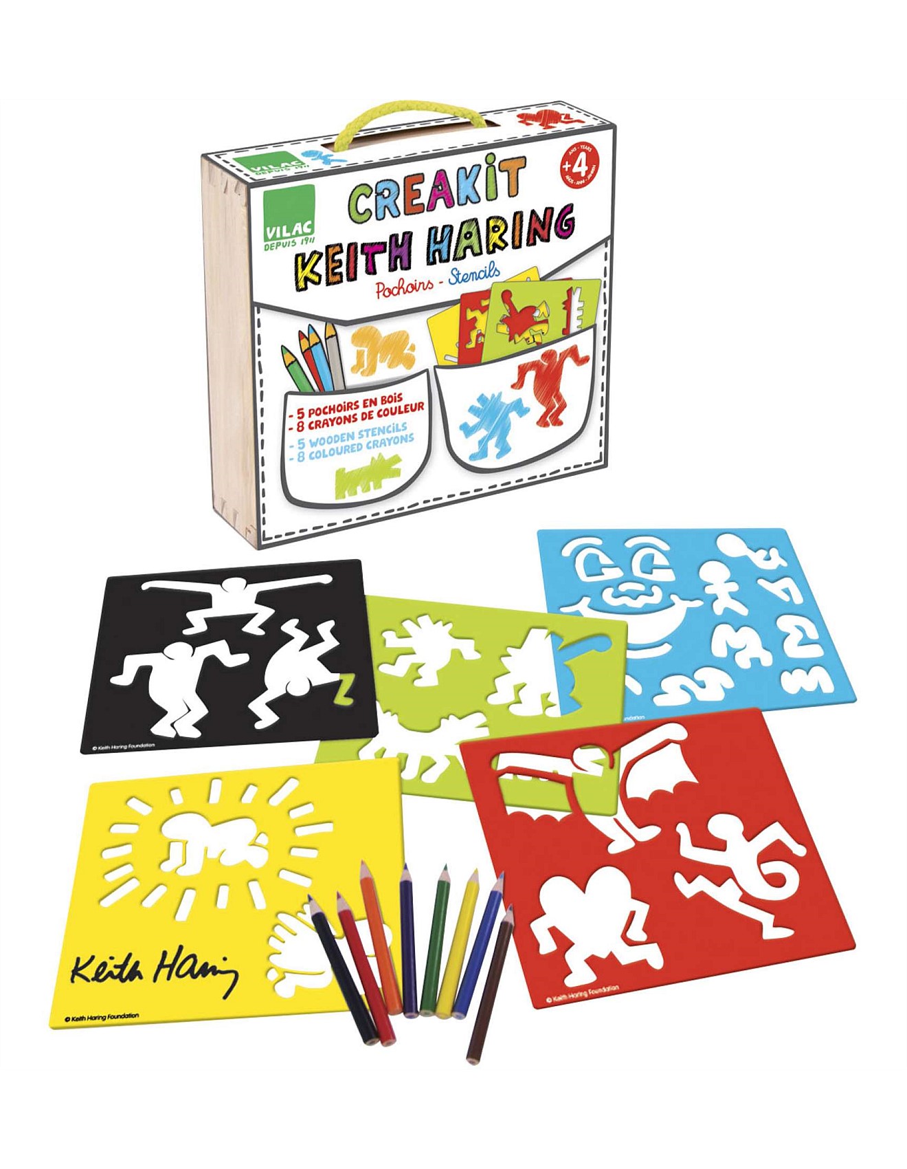 Vilac Keith Haring Stencils Set | David Jones