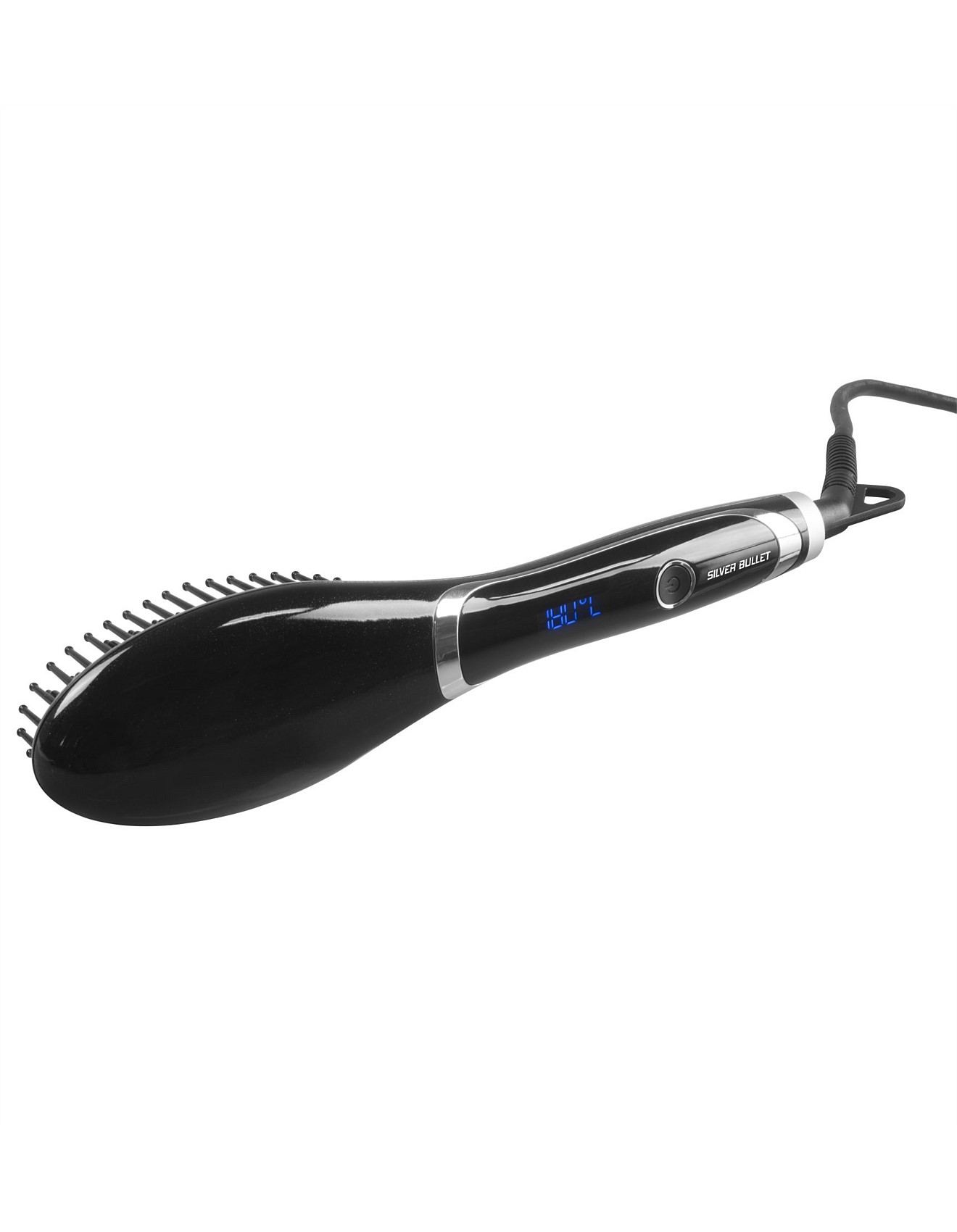 silver bullet hybrid ceramic & ionic straightening brush