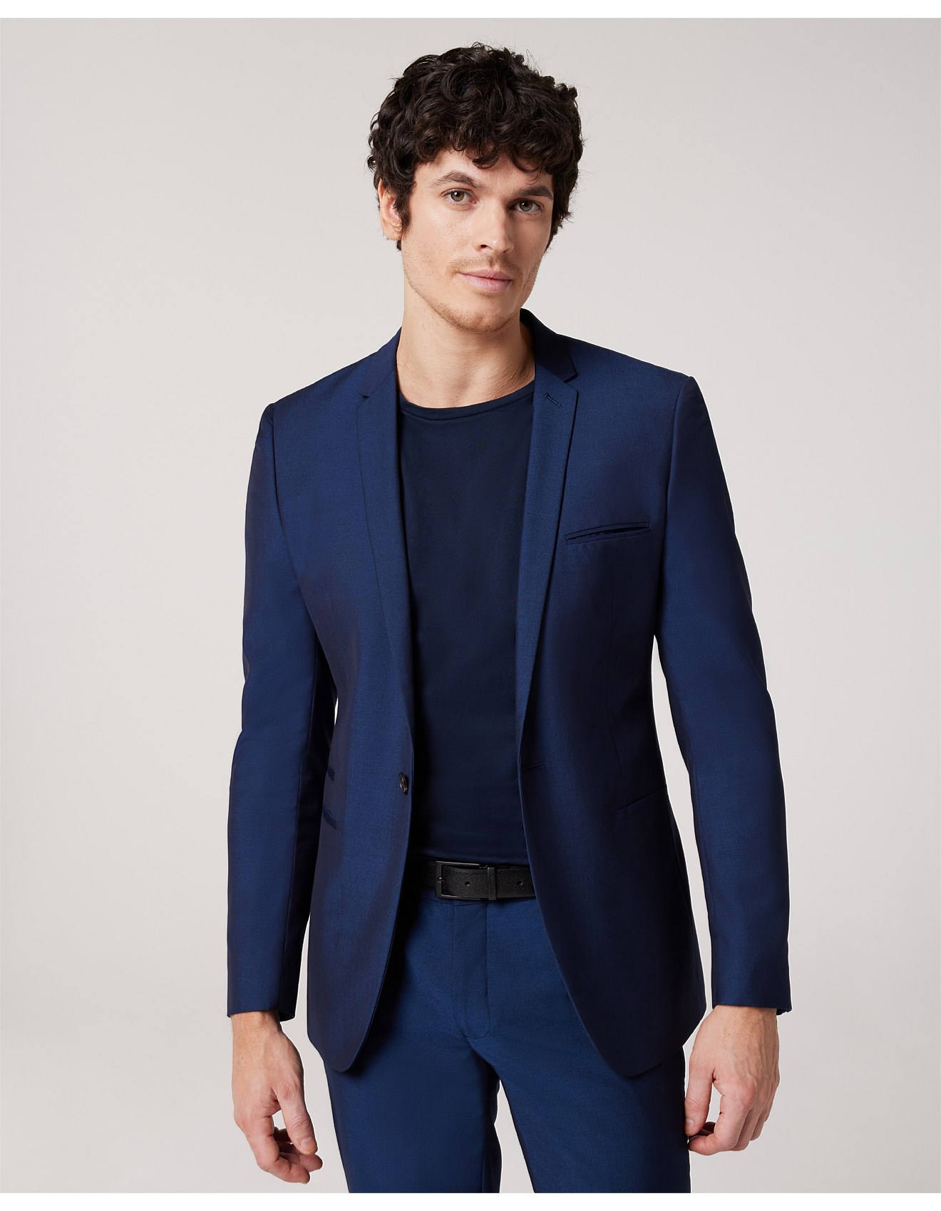 Politix Navy Blue Tuxedo Pants Politix Slim Fit Detachable Shawl
