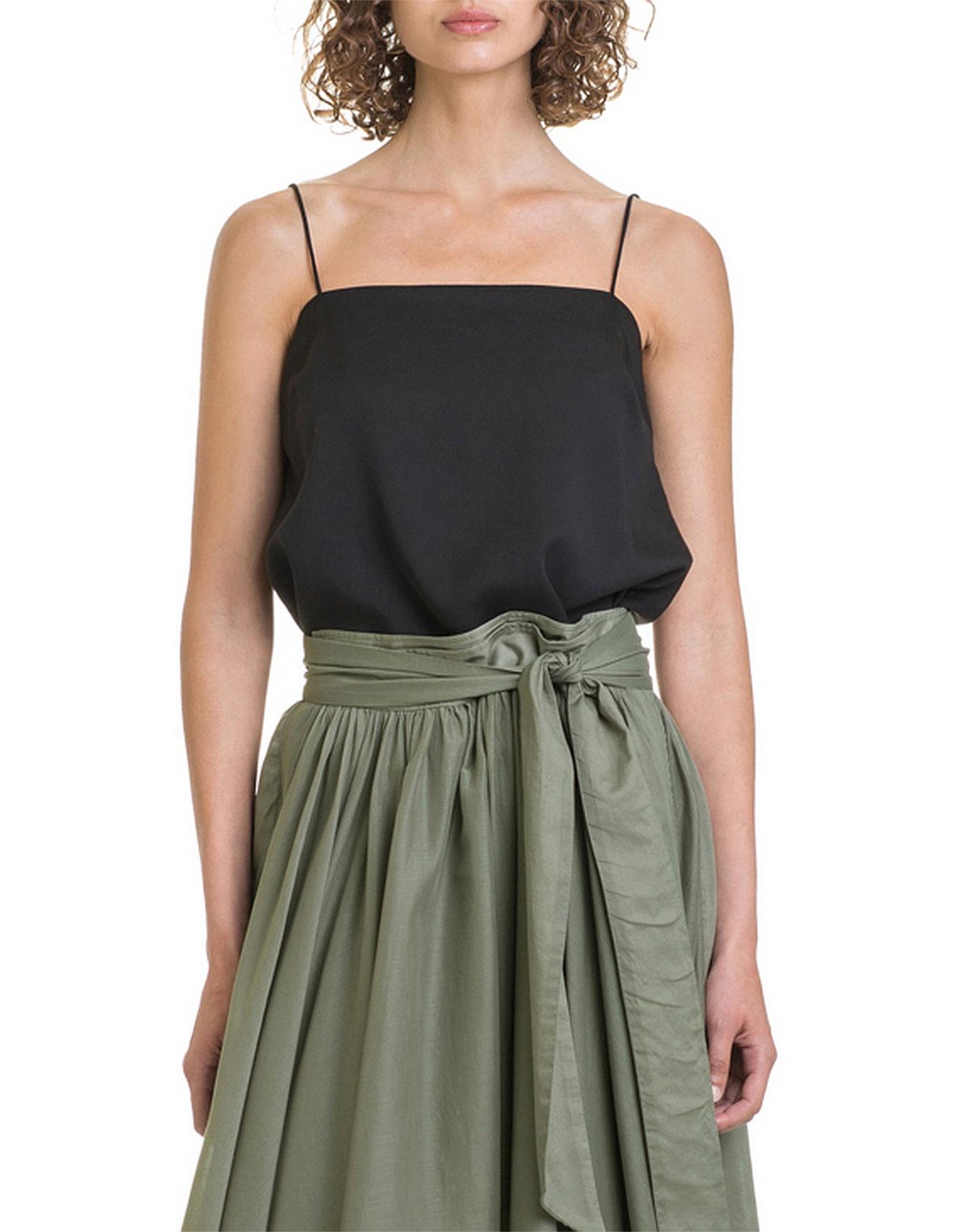 high square neck cami