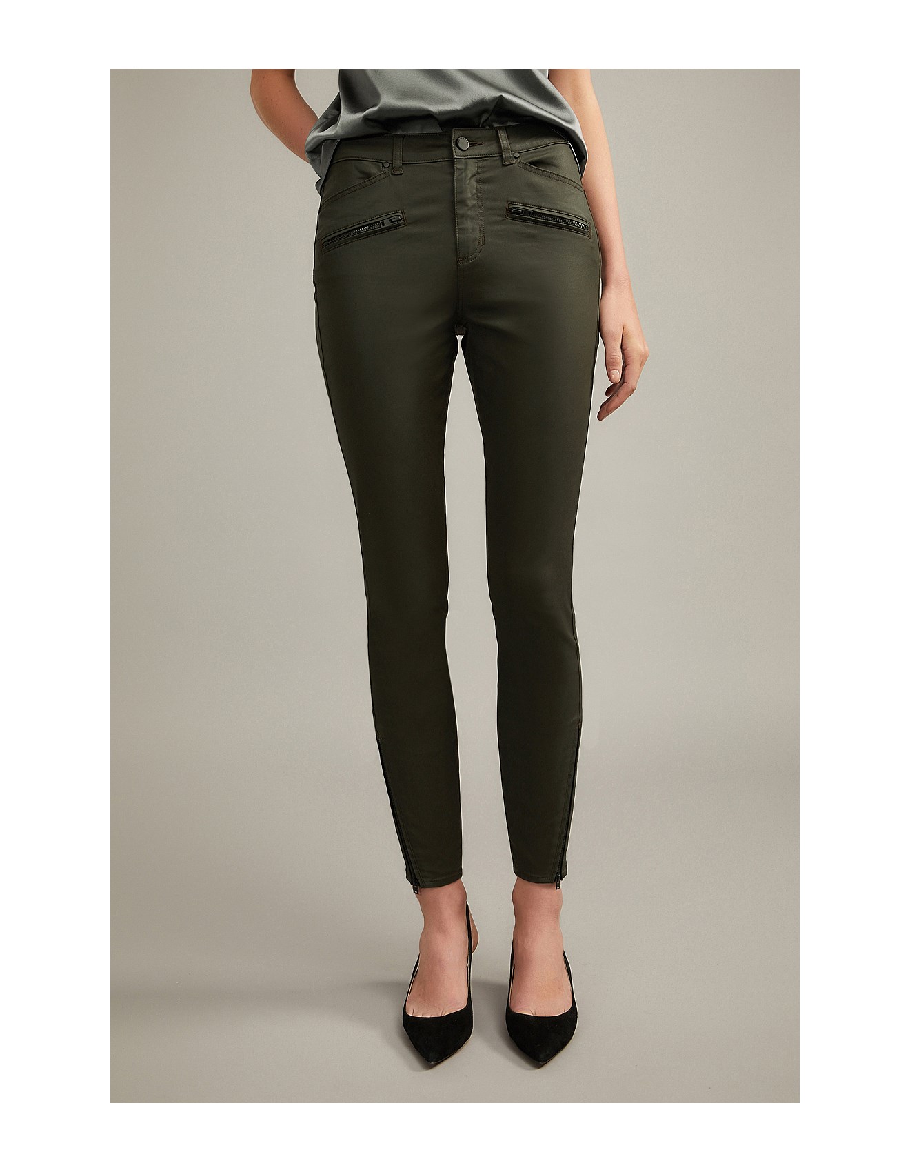 witchery coated jeans