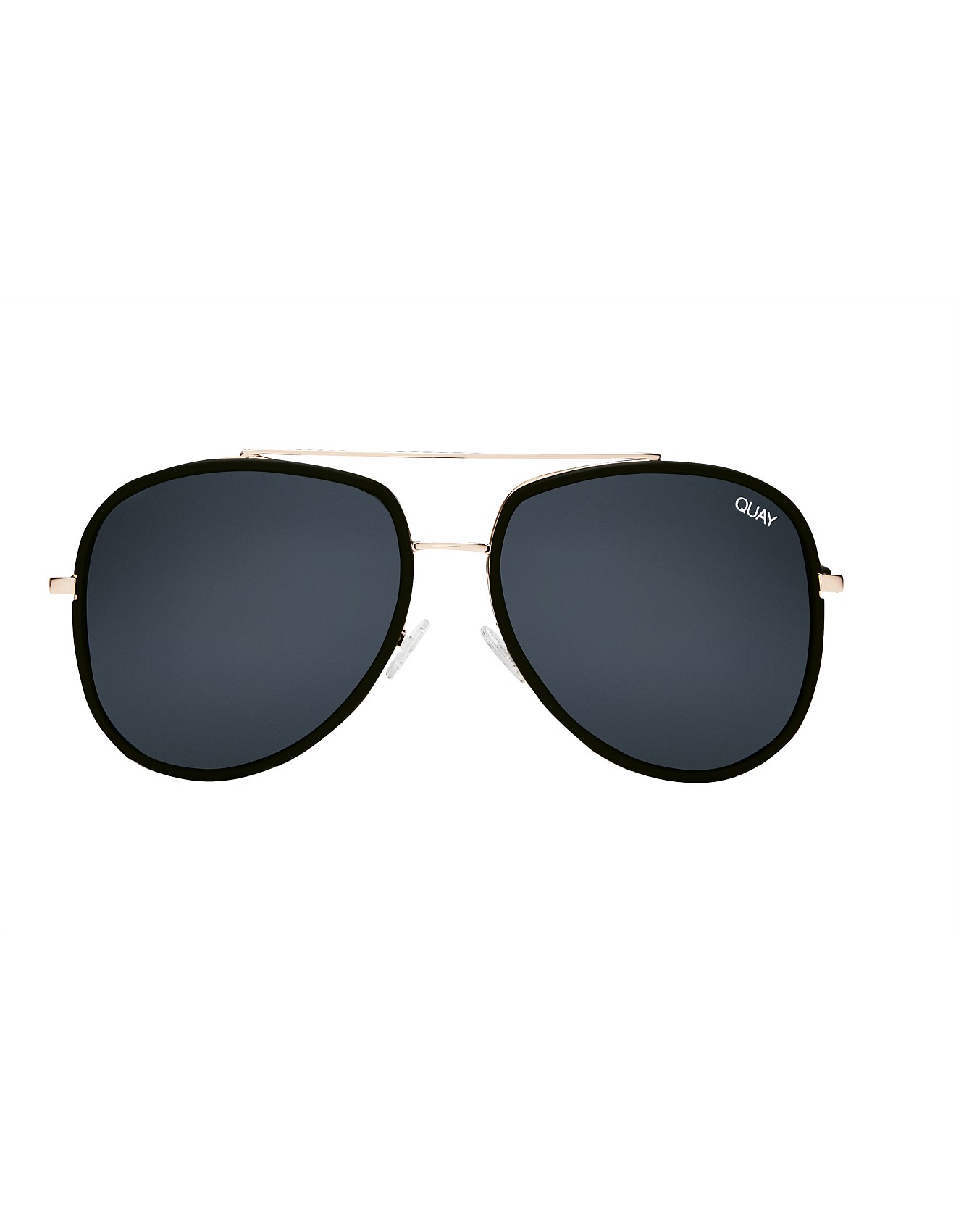 Quay Needing Fame Quay Australia Needing Fame 126 Black/Gold Aviator  Sunglasses