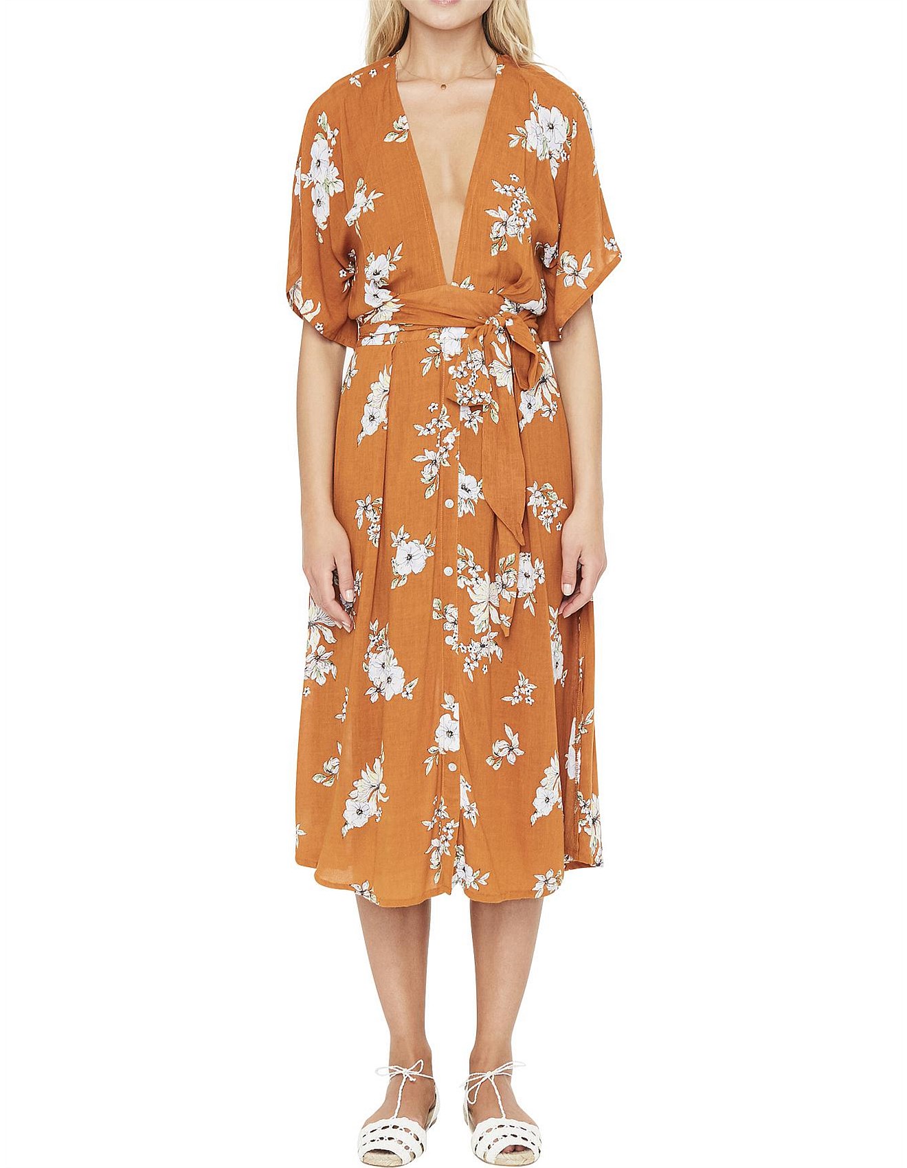 faithfull the brand mustang midi dress