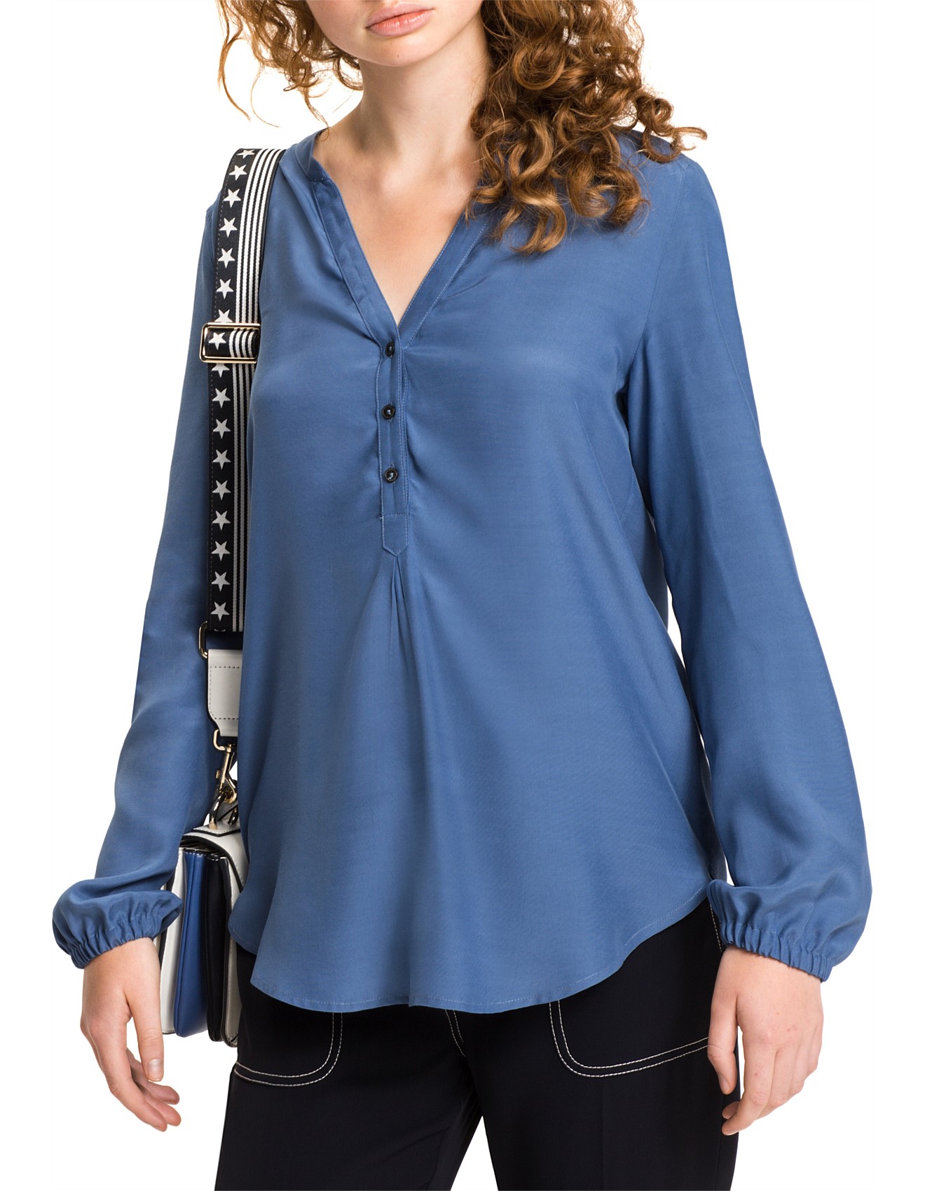 Women's Blouses Sale | Women's Shirts Sale | David Jones - Haren Blouse Long Sleeve