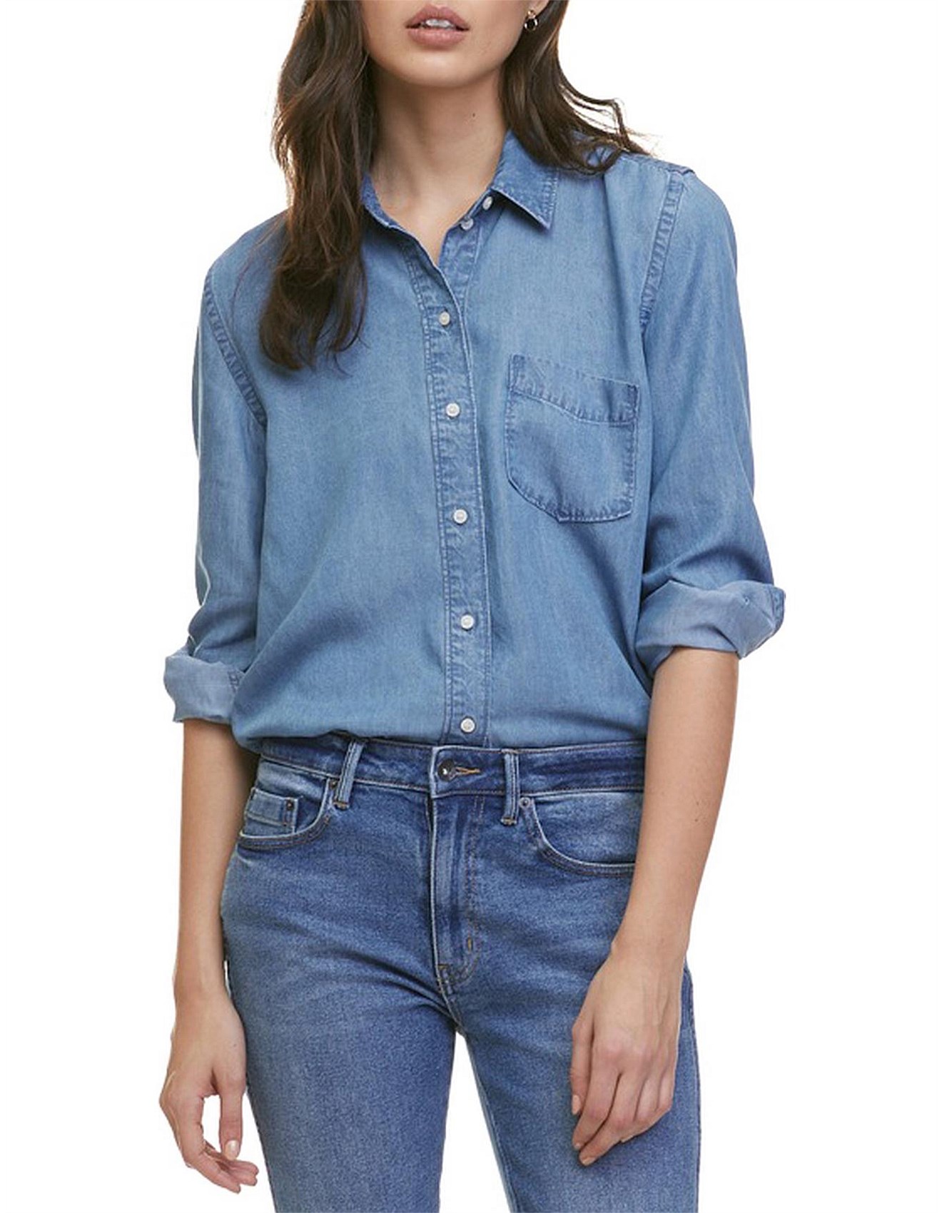 country road denim shirt