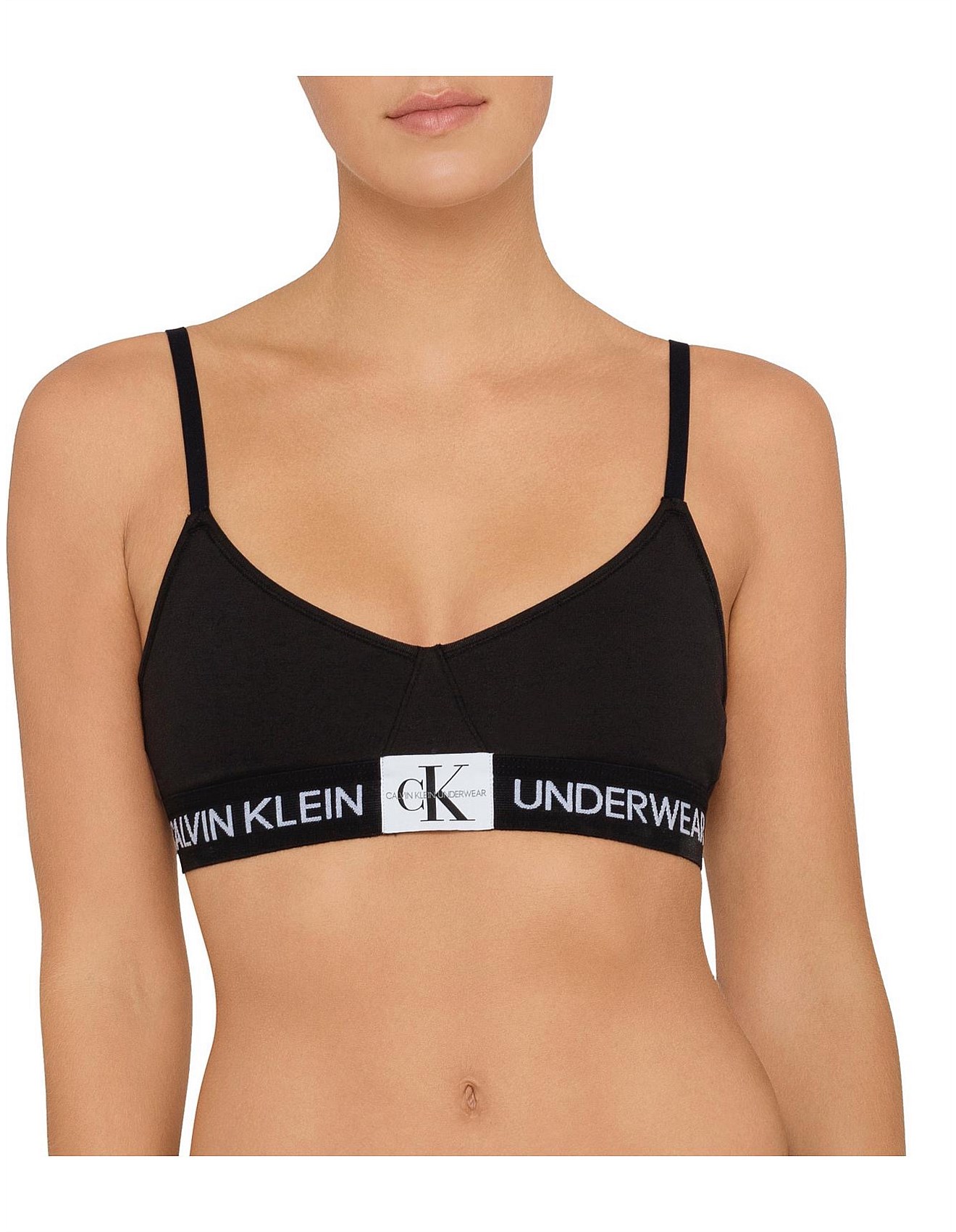 calvin klein monogram triangle bralette