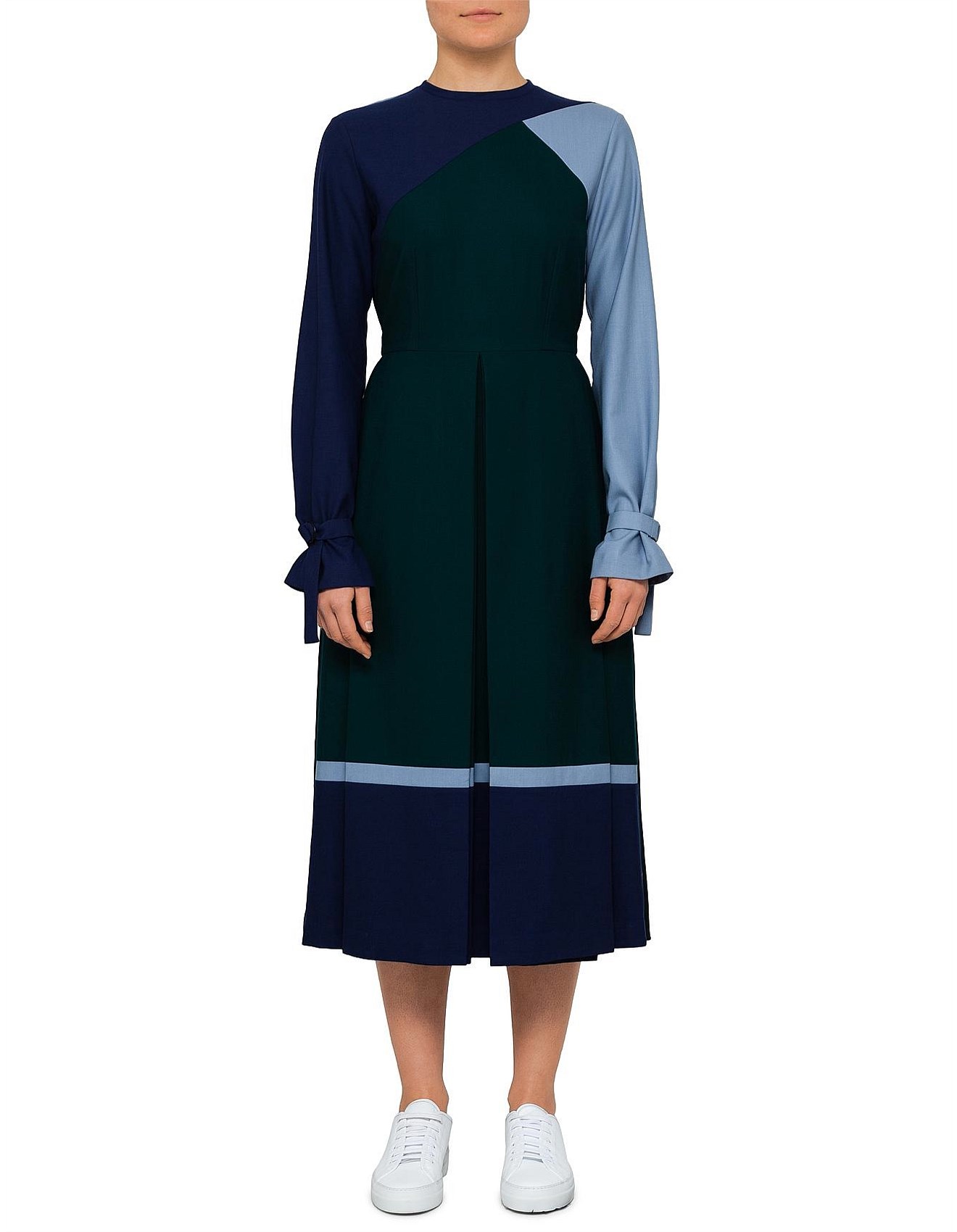 pleated long maxi dress