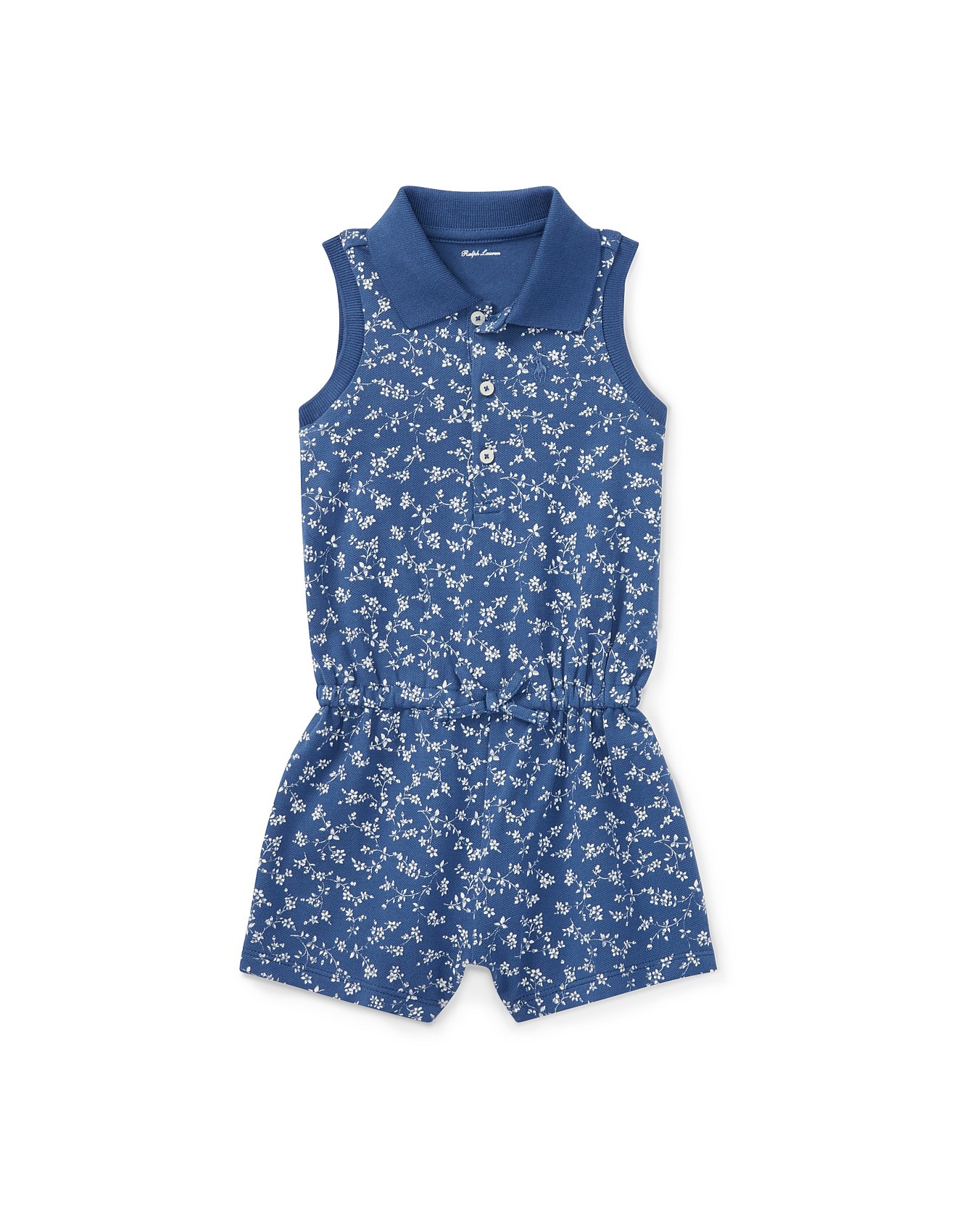 Polo Ralph Lauren | Buy Polo Ralph Lauren Online | David Jones - Floral Mesh Polo Romper(6-24 