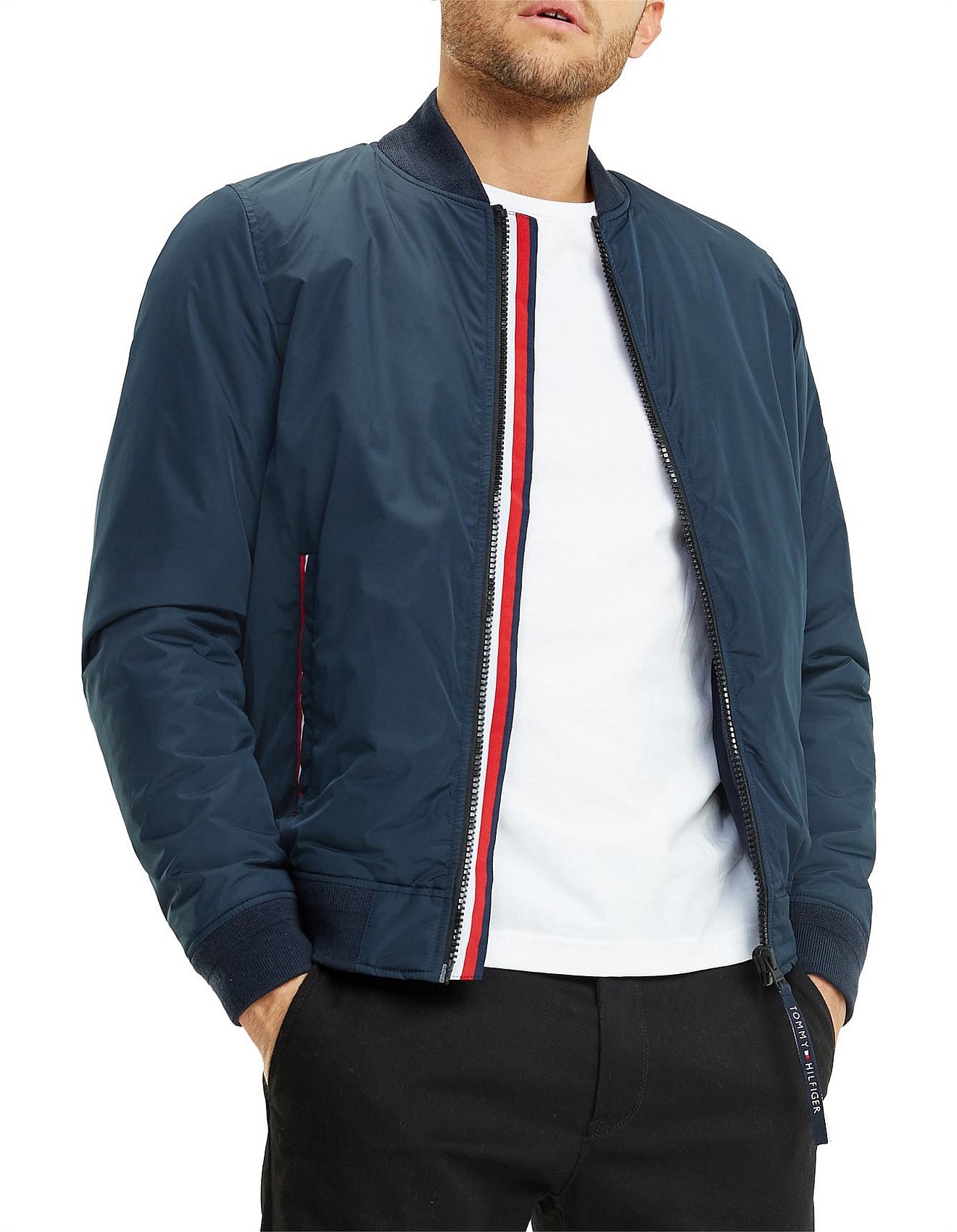 hilfiger padded bomber