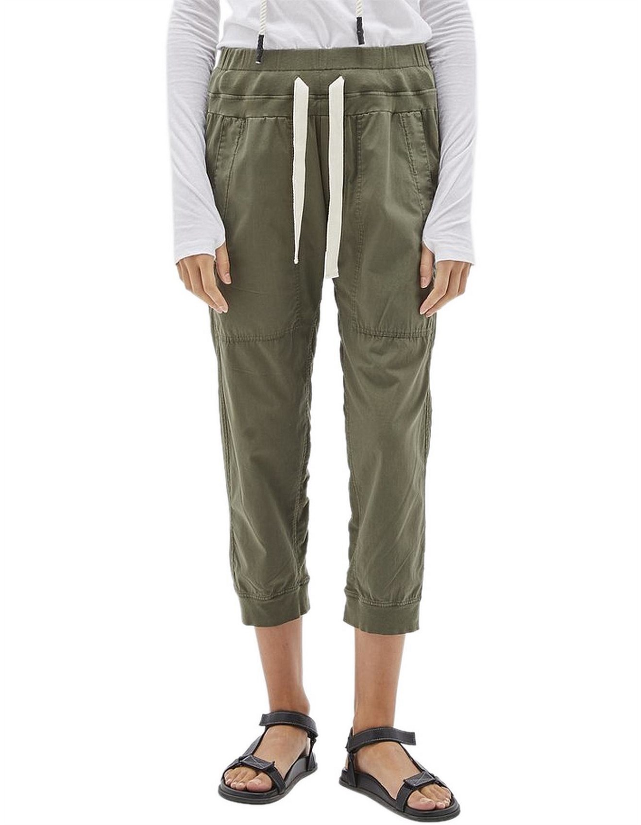 Bassike Utility Cotton Jersey Pant | David Jones