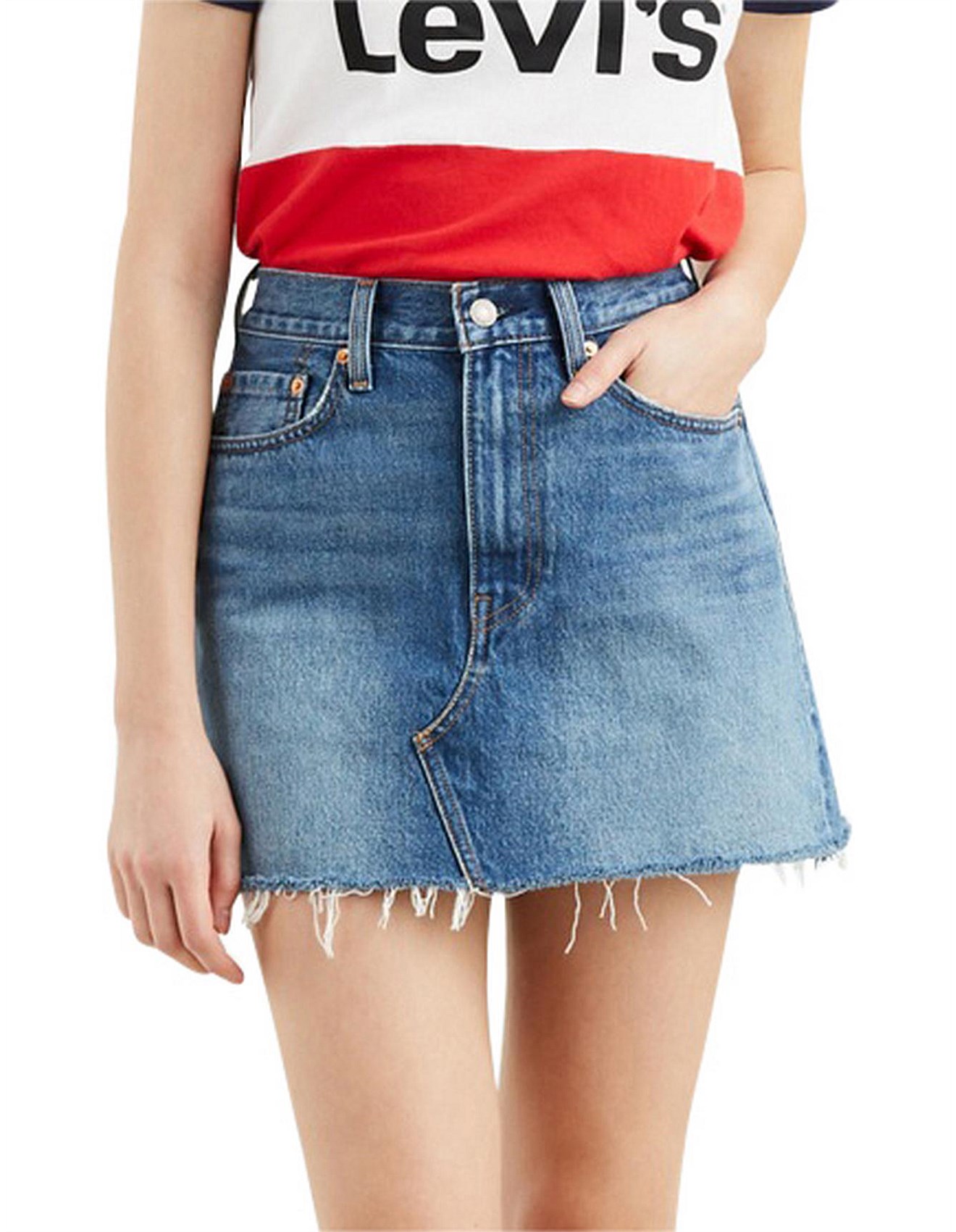 deconstructed skirt levis