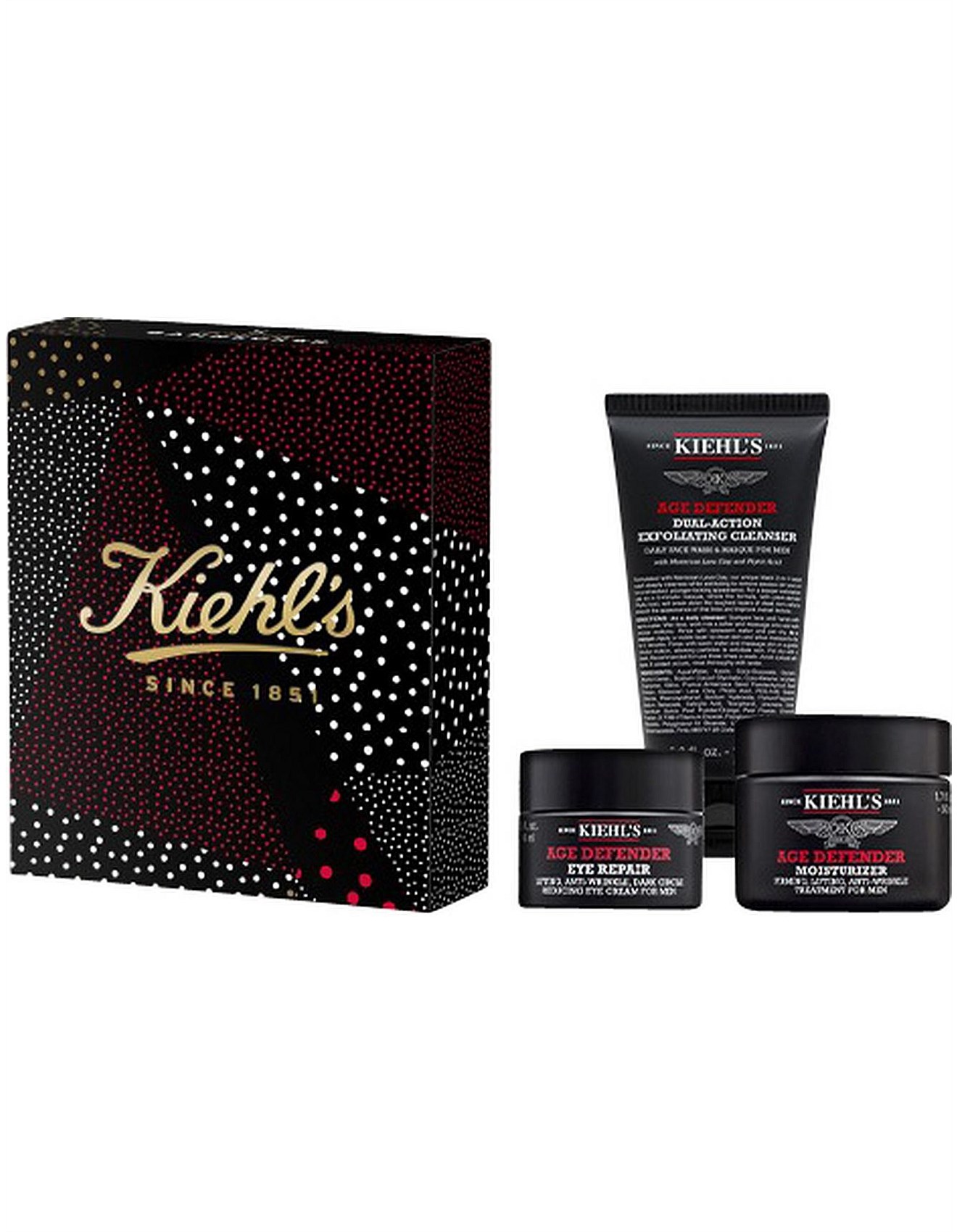 Kiehl's Skin Care: Shop Kiehls Australia | David Jones - X18 Kiehls Holiday  Men Age Defender Set