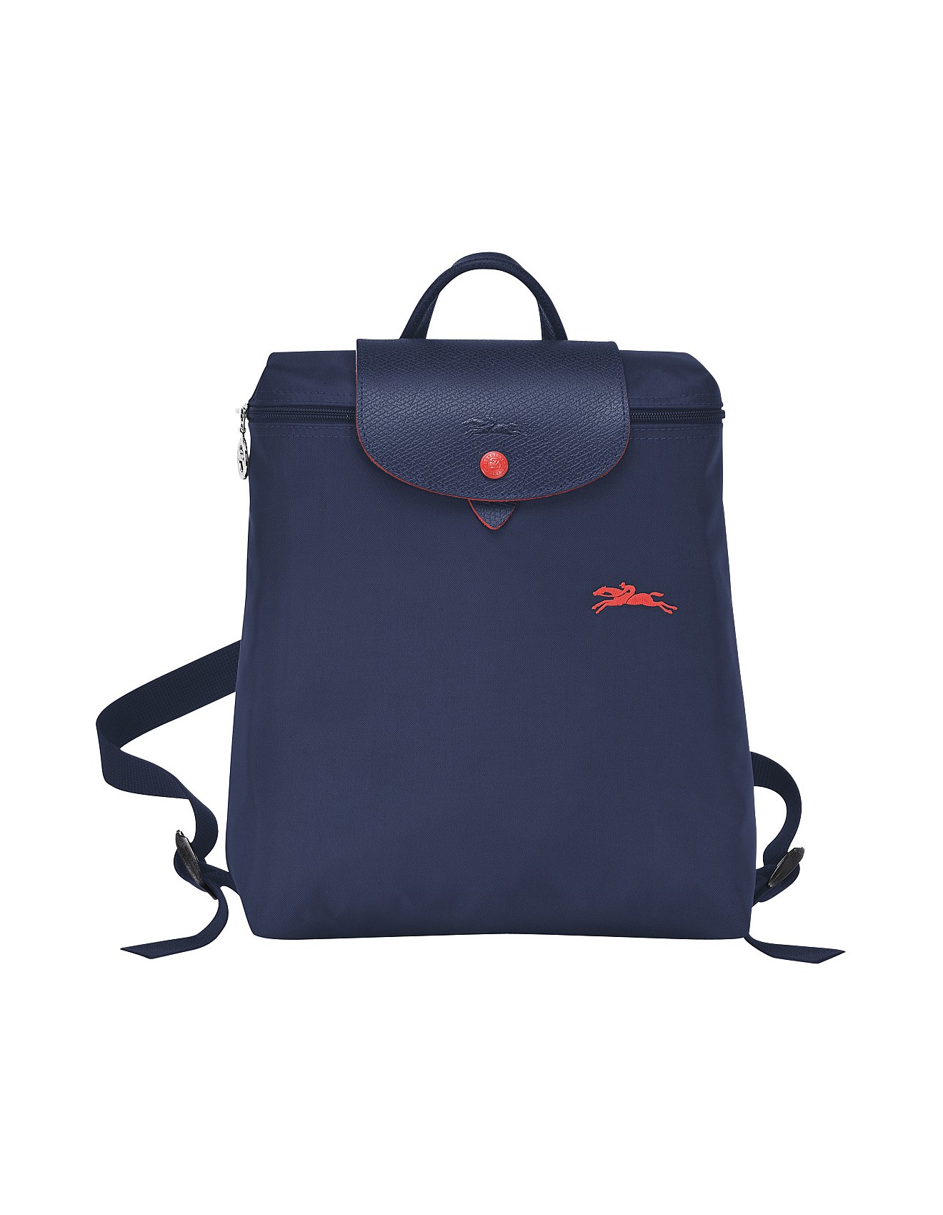 navy blue longchamp backpack
