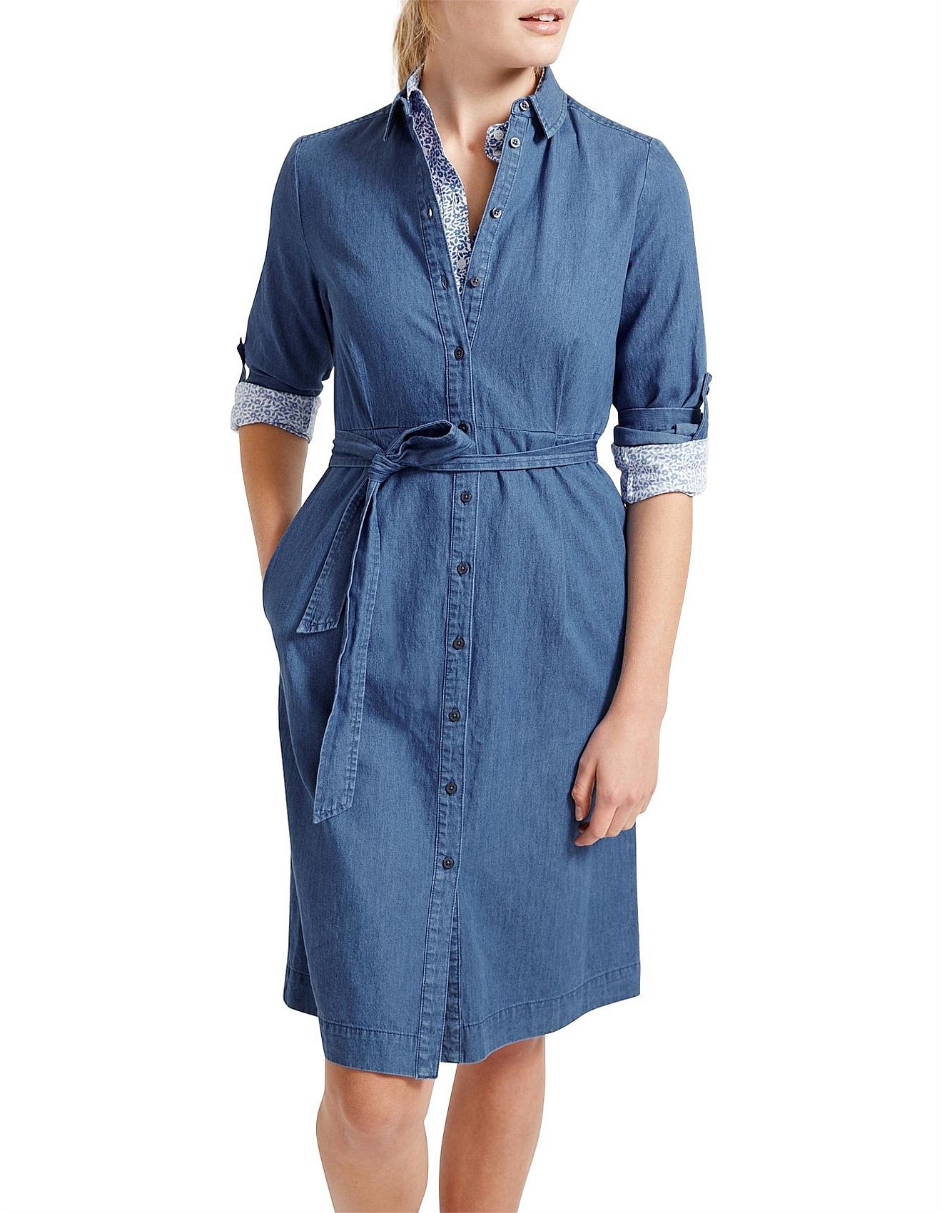 david jones denim dress