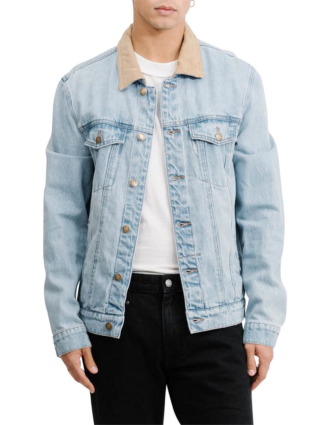 denim jacket cord collar