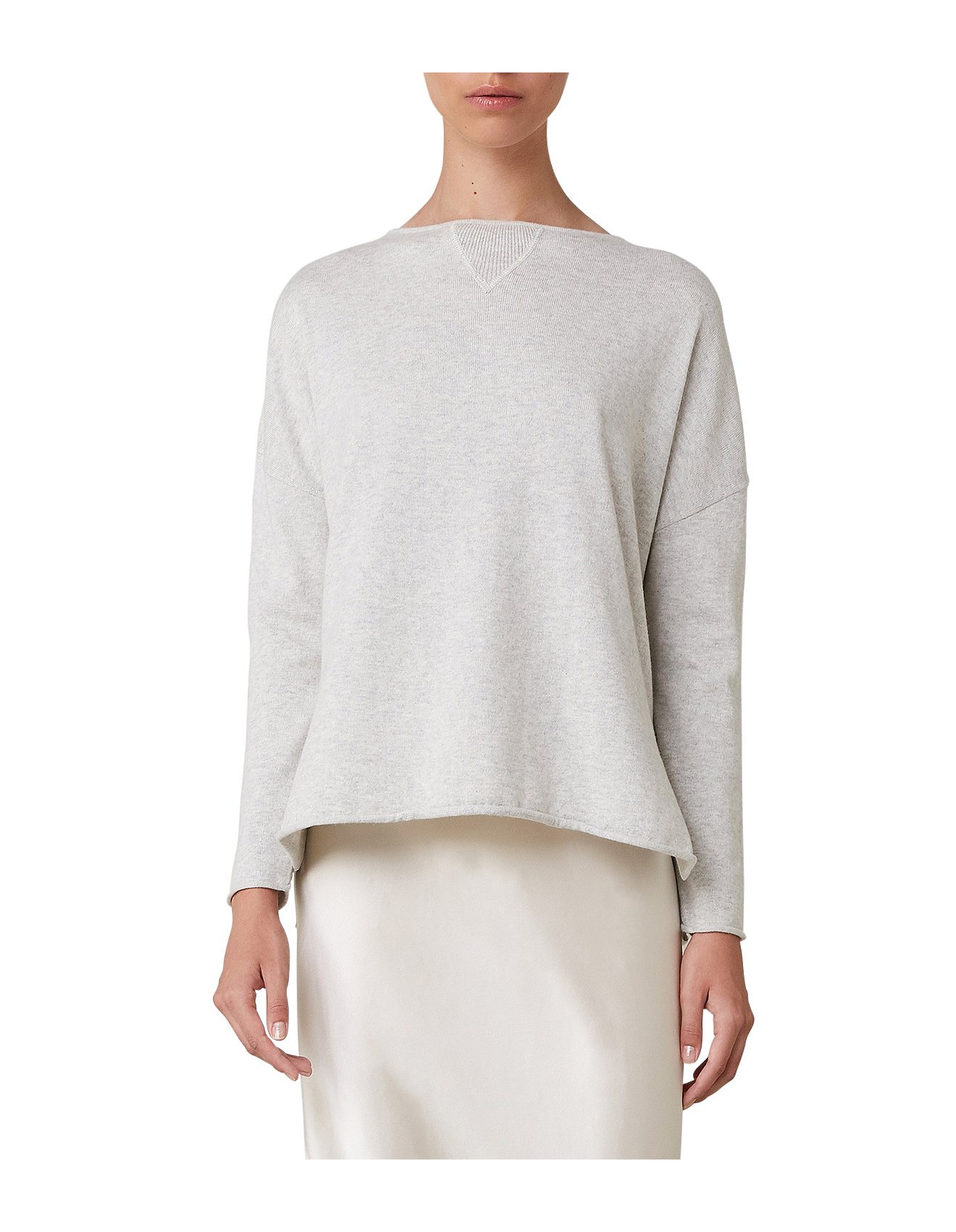 Lee Mathews Cotton Cashmere Boxy Knit | David Jones