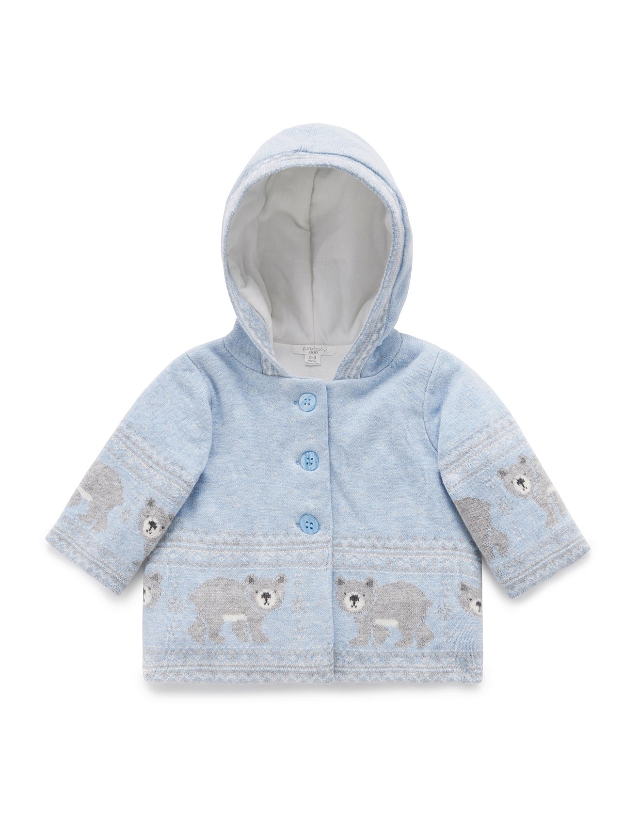 Purebaby Bear Padded Jacket David Jones