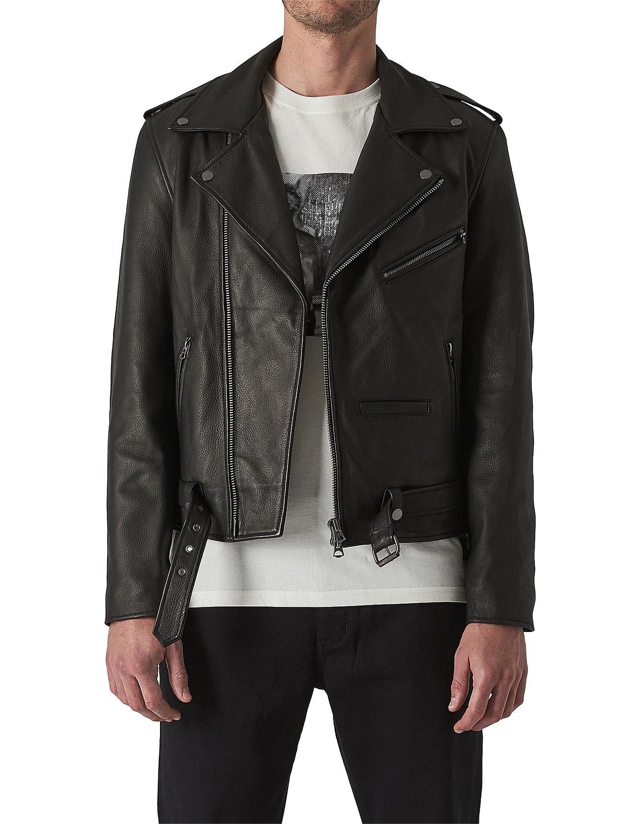 mens leather jackets david jones
