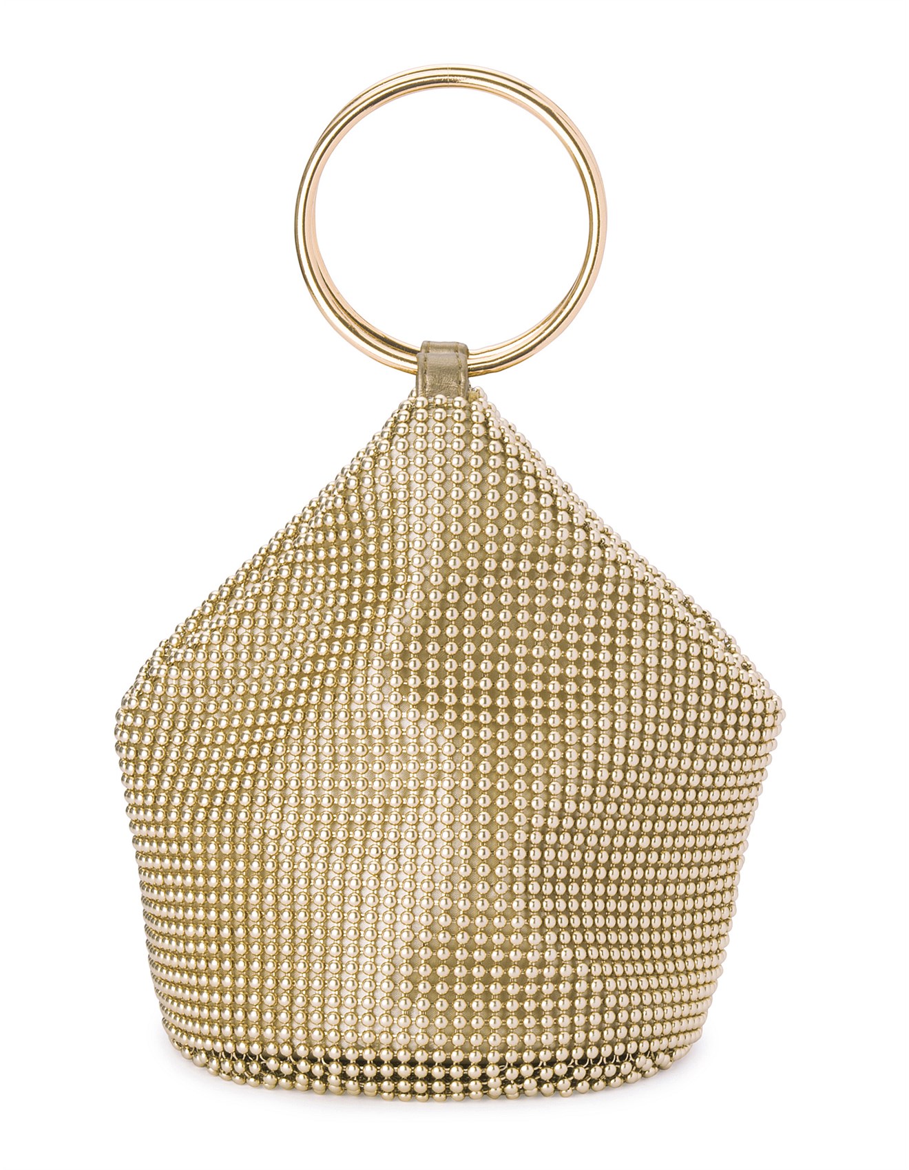 Olga Berg Bianca Ball Mesh Handle Bag David Jones