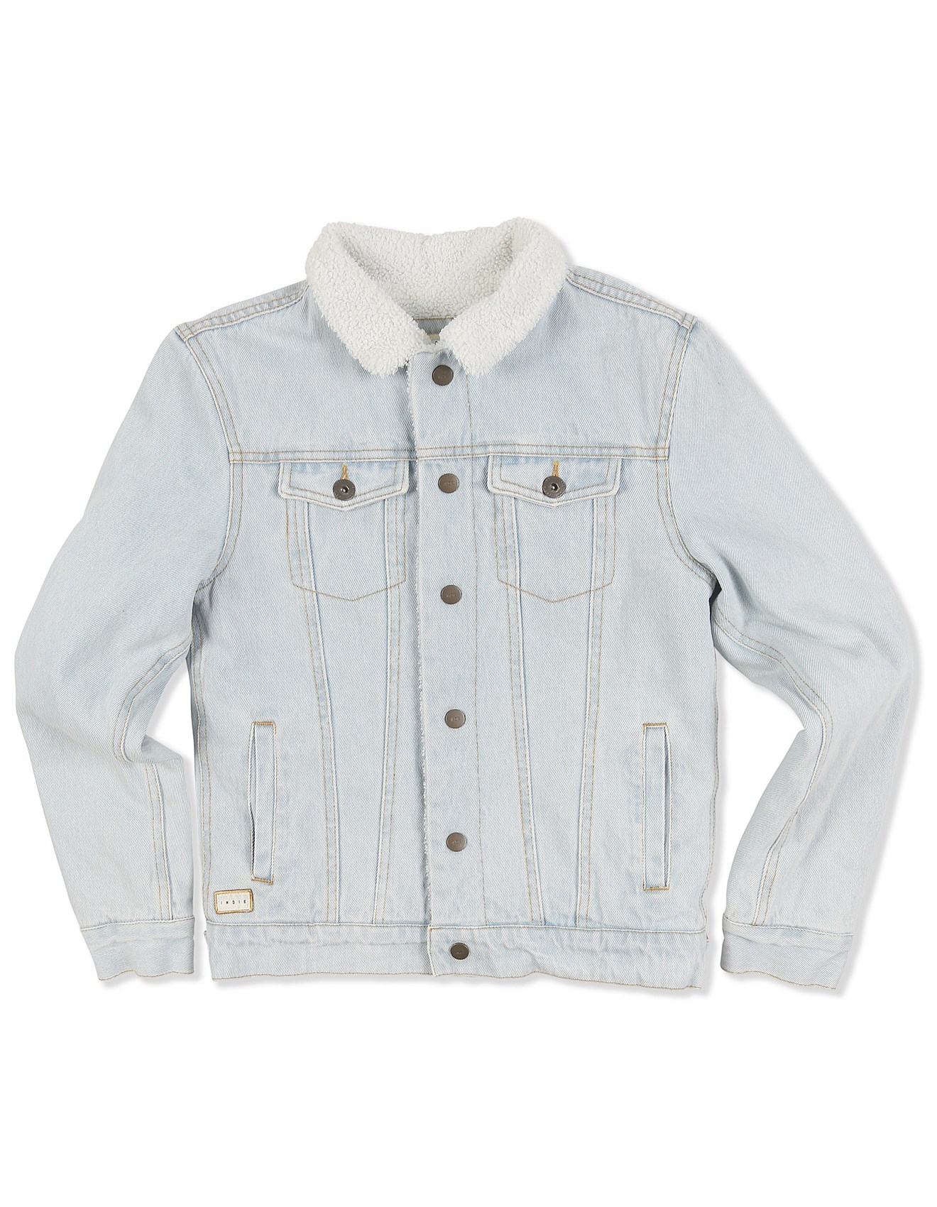 boys denim borg jacket