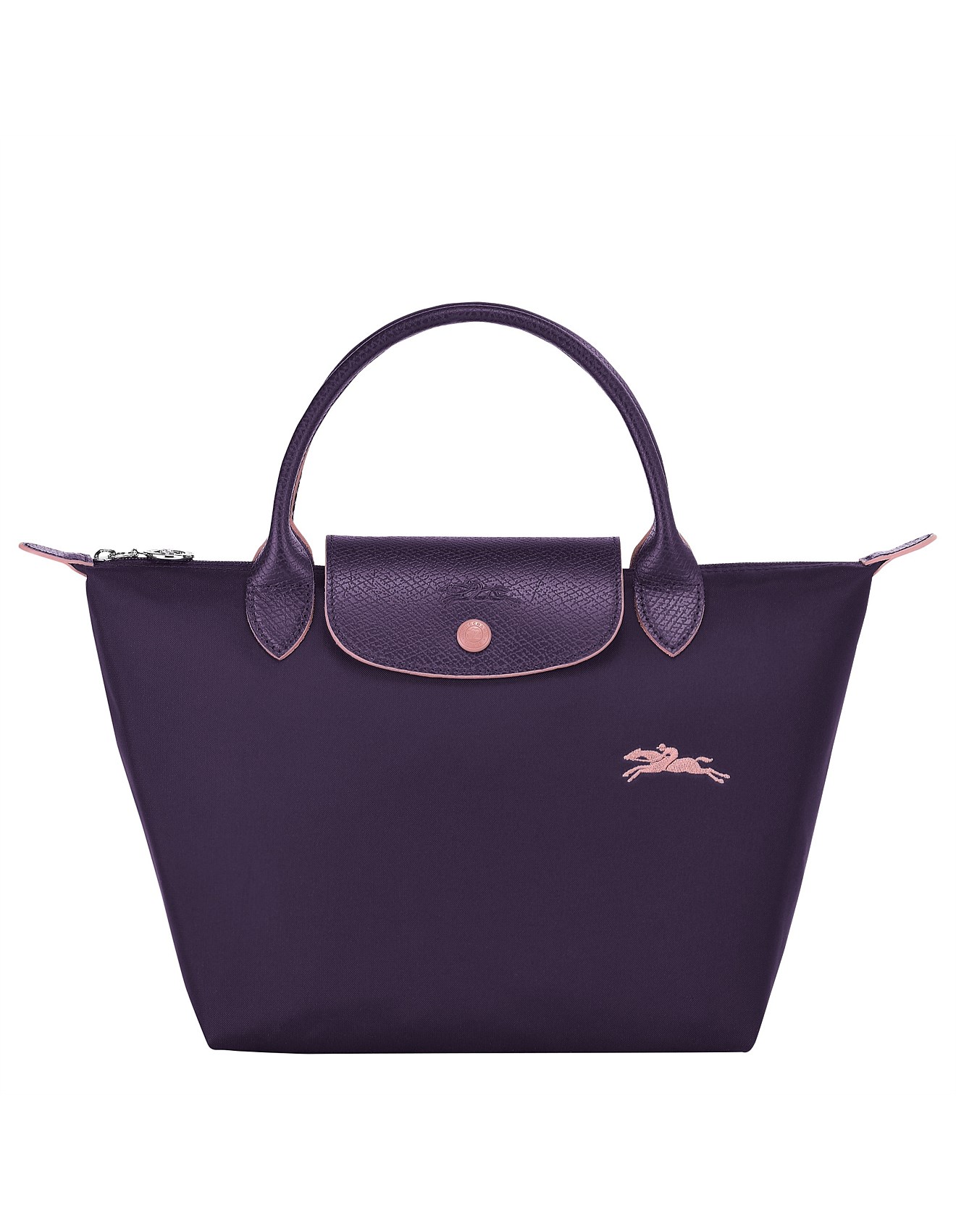 Longchamp Le Pliage Club 603 Top Handle Bag Myrtille In Nylon