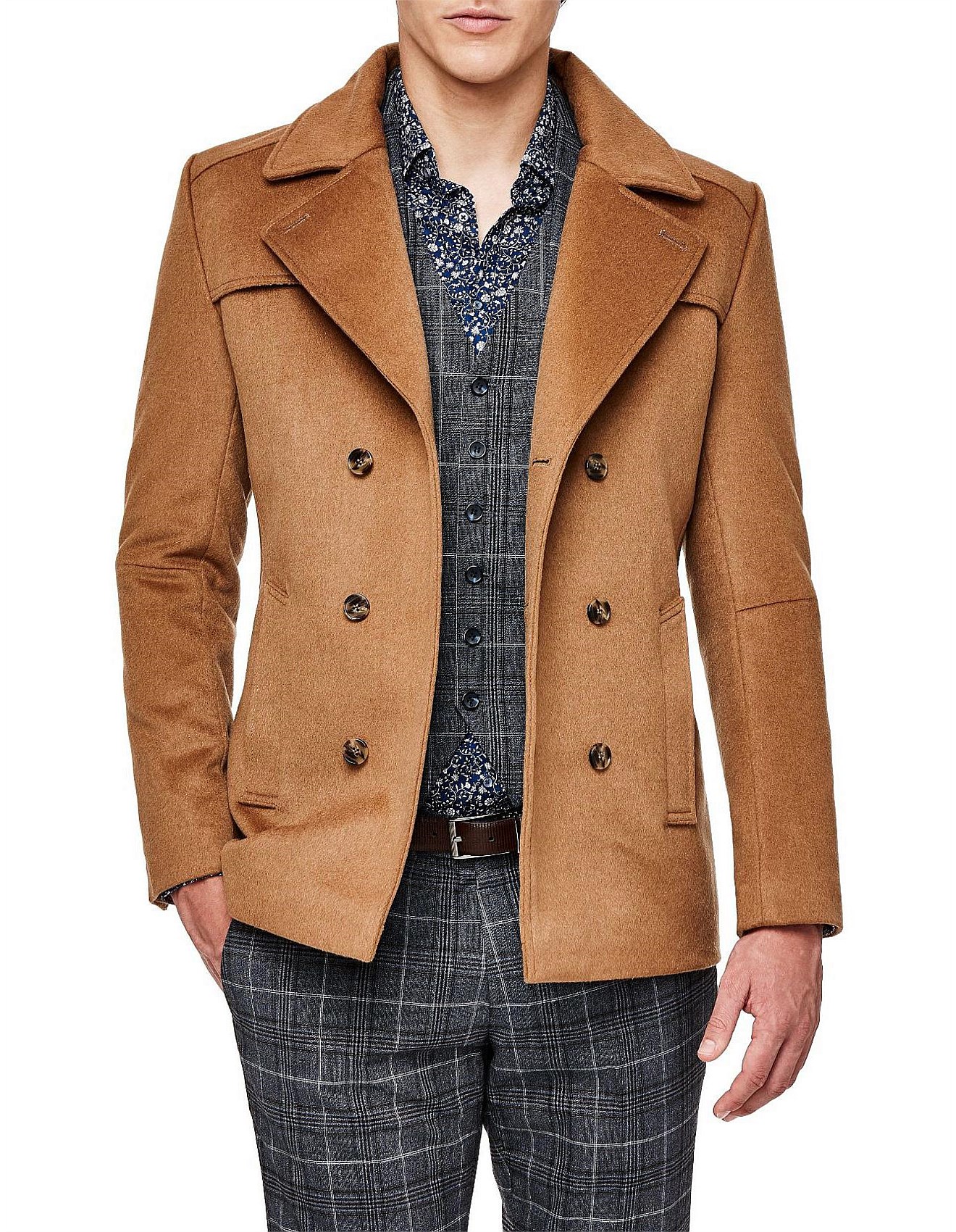 david jones peacoat