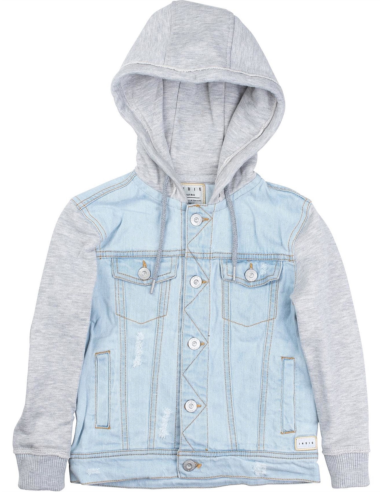 boys denim hoodie