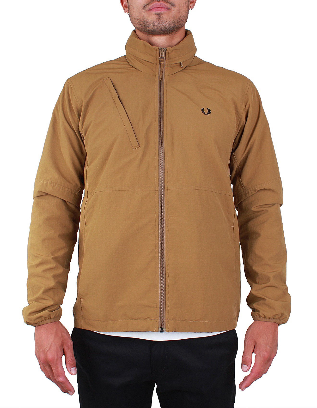 fred perry packaway hood jacket