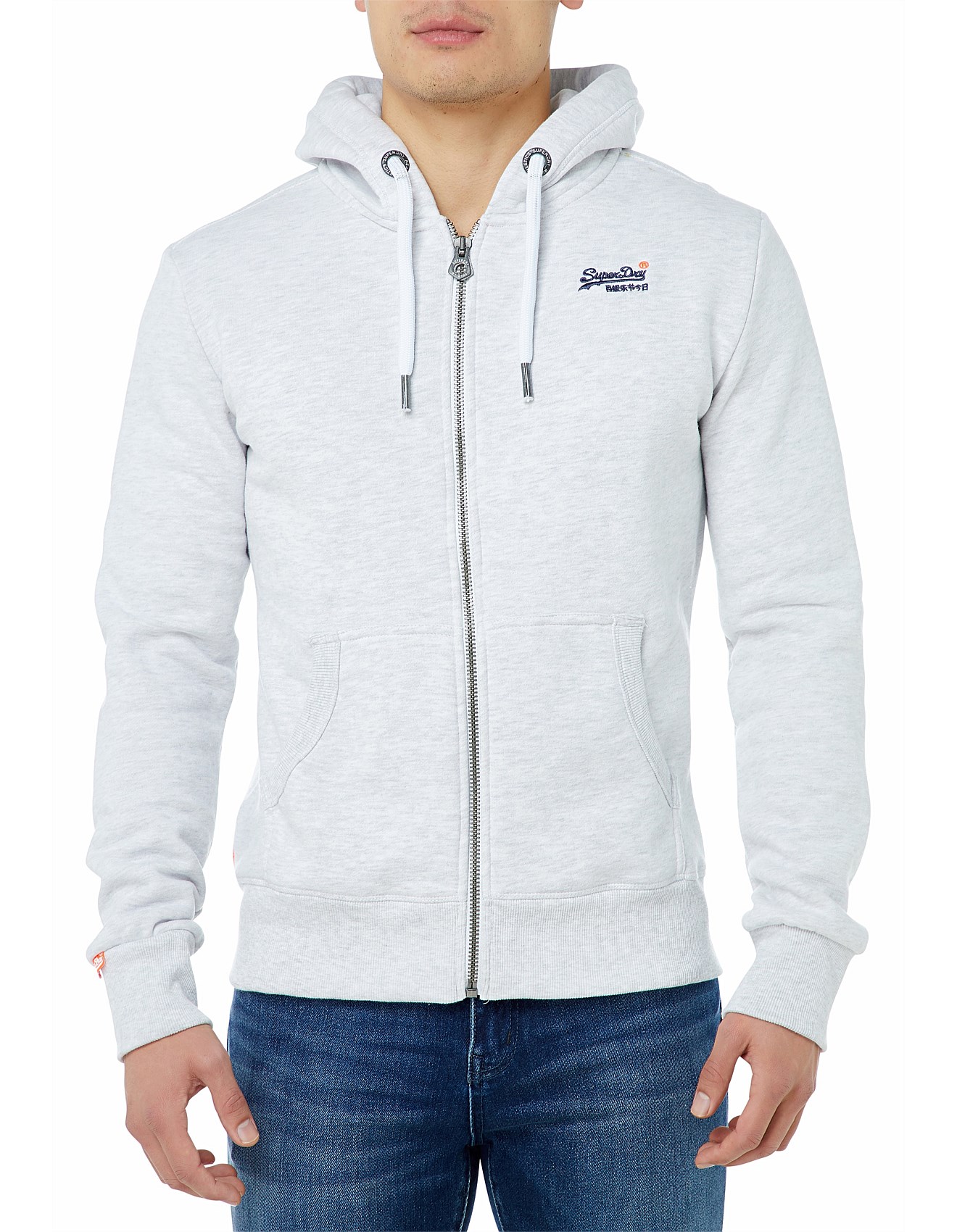 Superdry Mens Hoodies Orange Label Ziphood Superdry Superdry