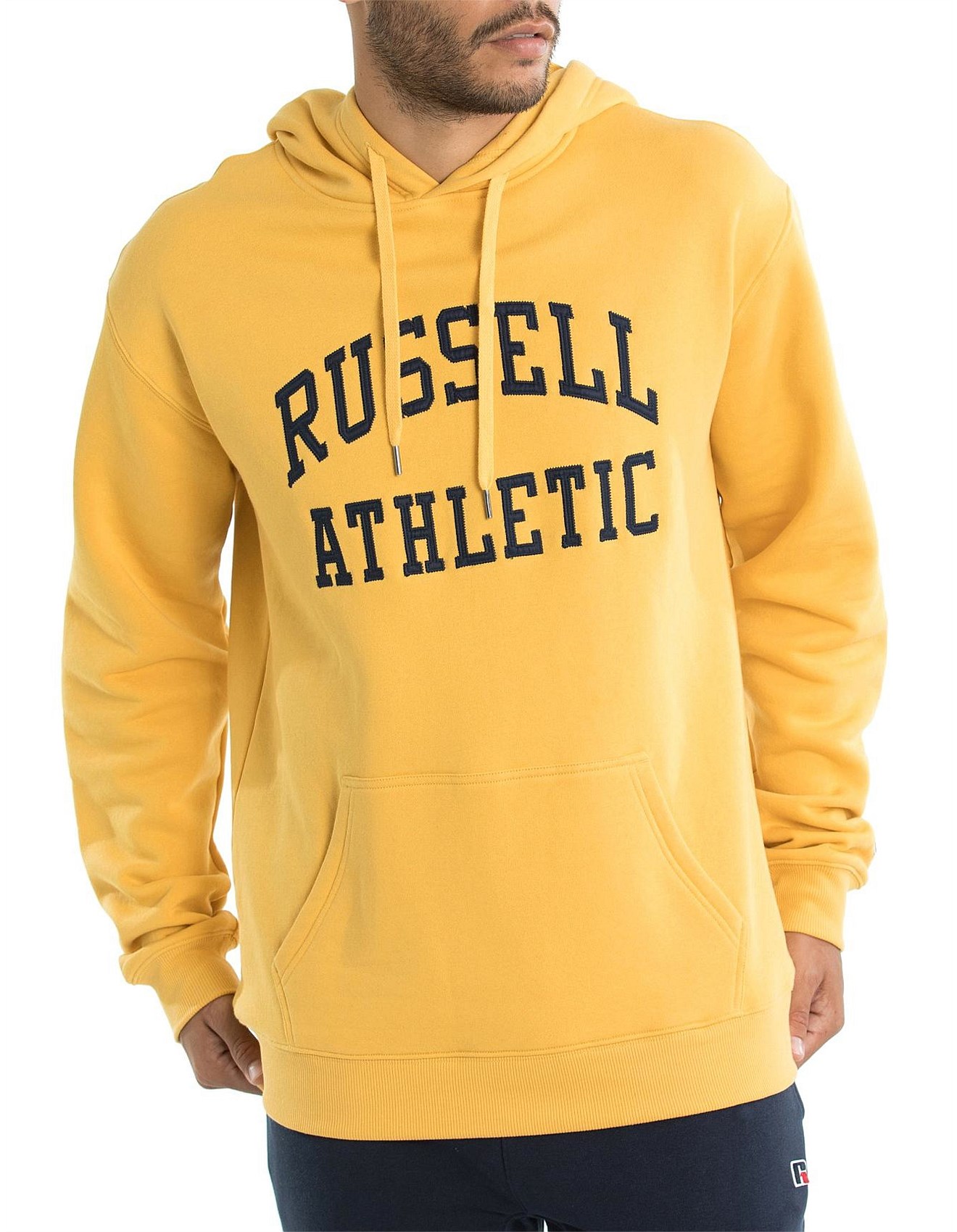 russell athletic yellow sweatshirt