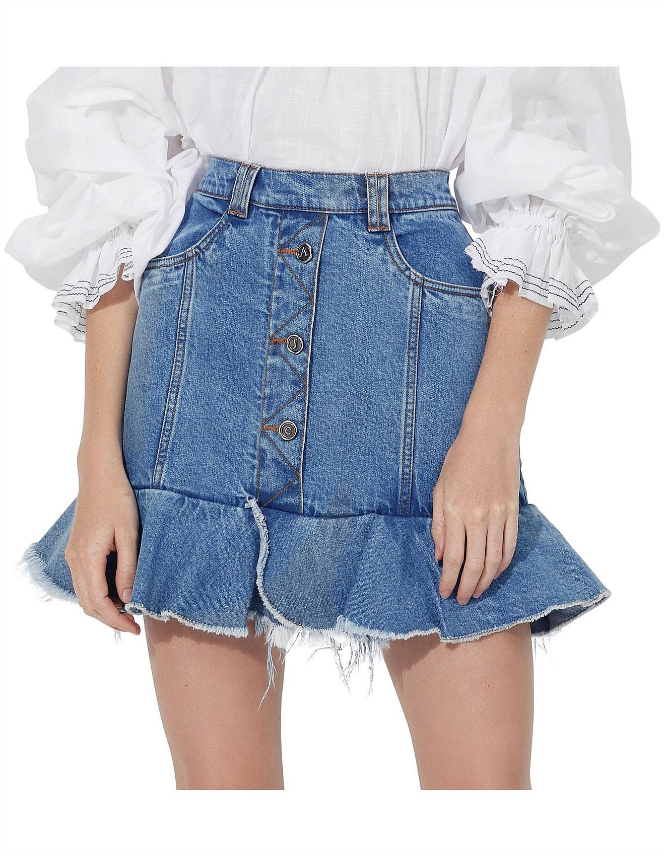 aje skirt denim