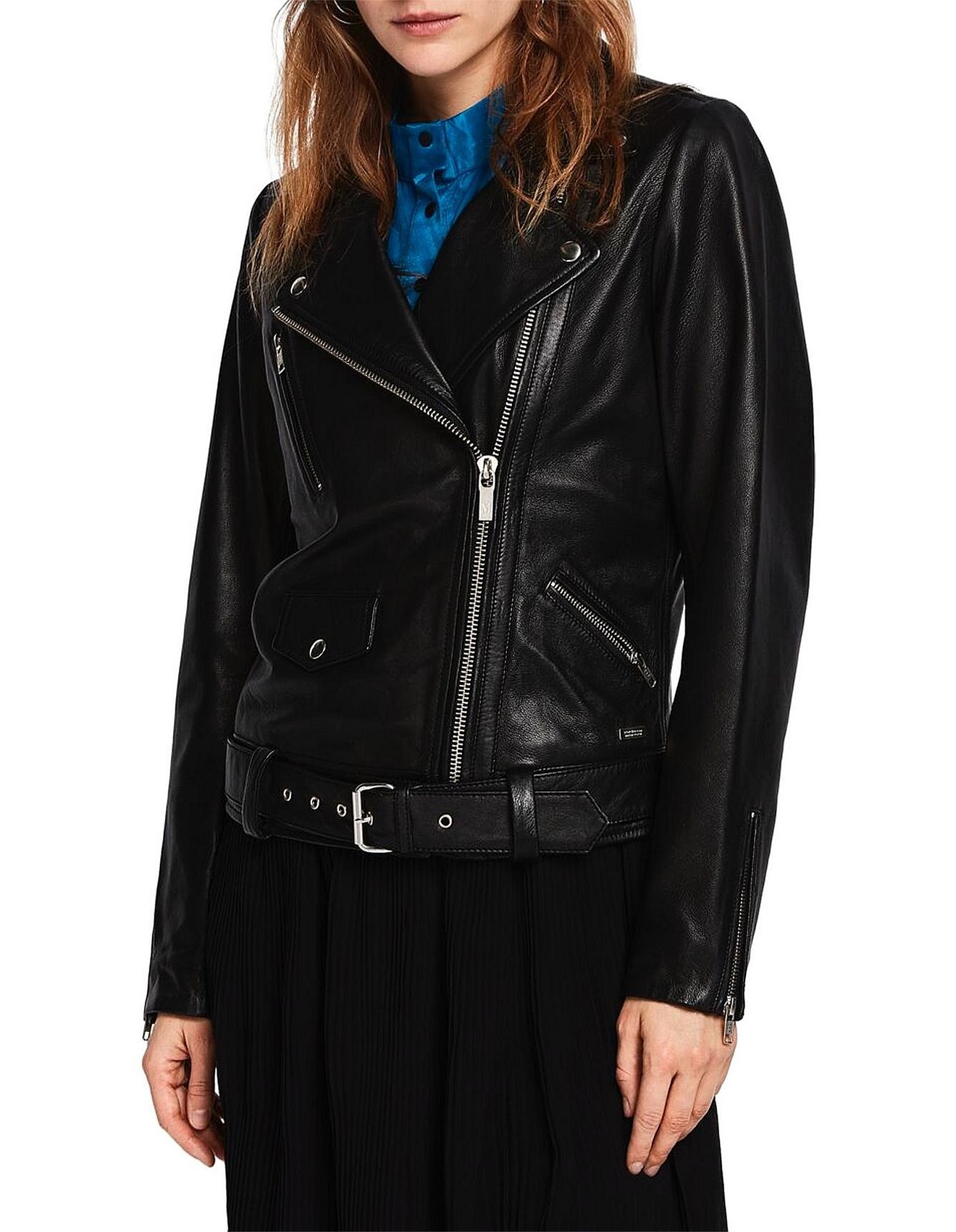 maison scotch leather jacket