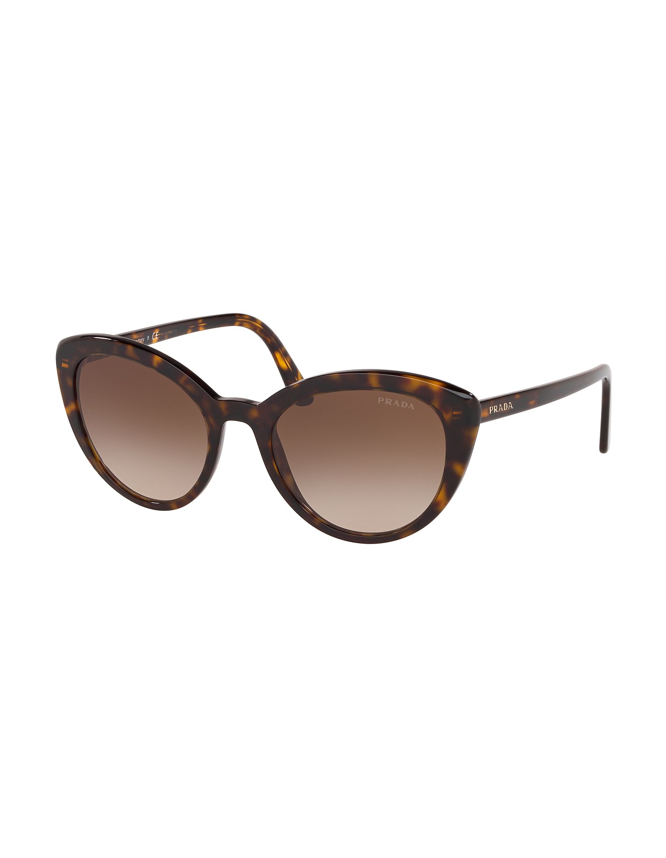 prada havana cat eye sunglasses